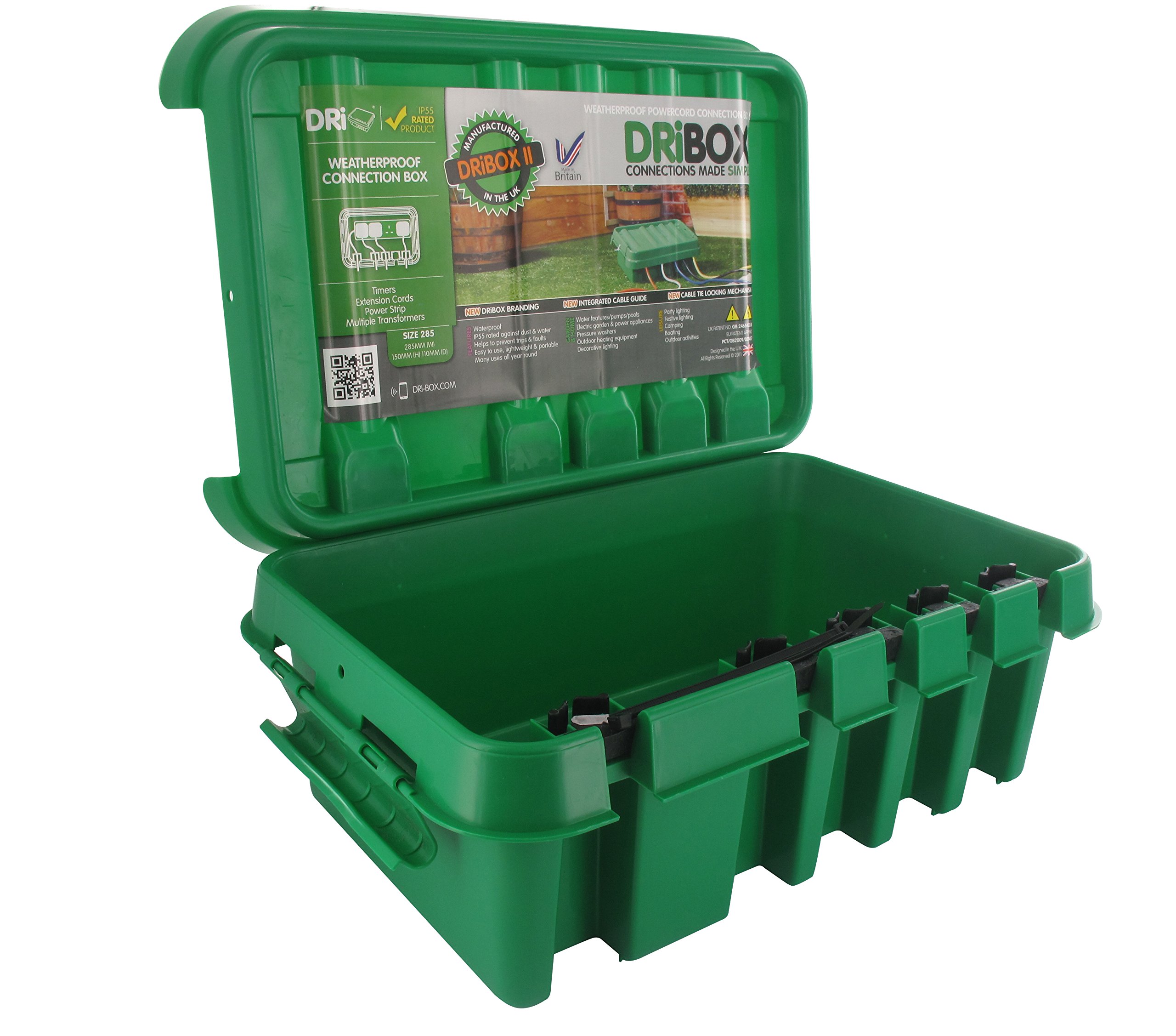 Buy DRiBOX – Medium IP55 Weatherproof Outdoor Electrical Connection Box 34 x 22 x 11.7cm – Power ...
