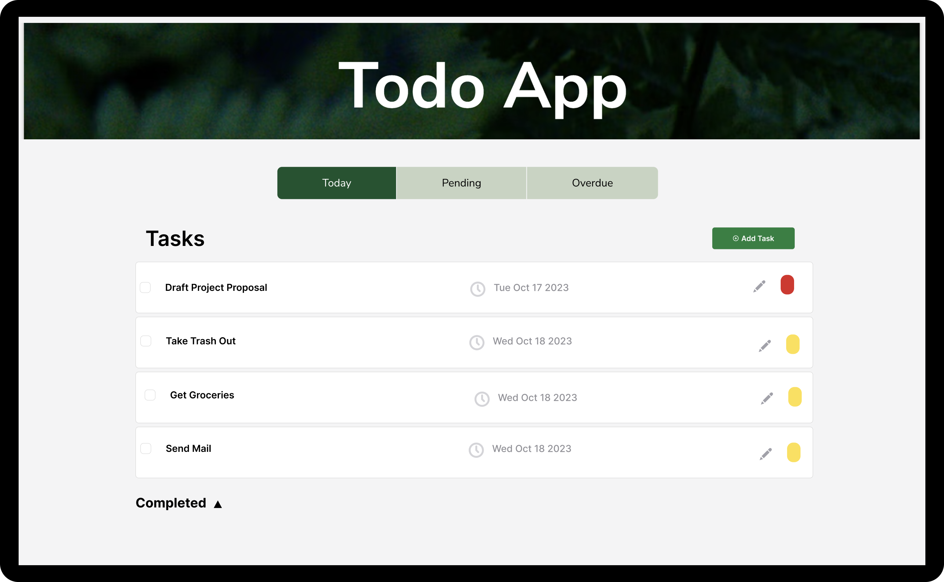 Todo App Template
