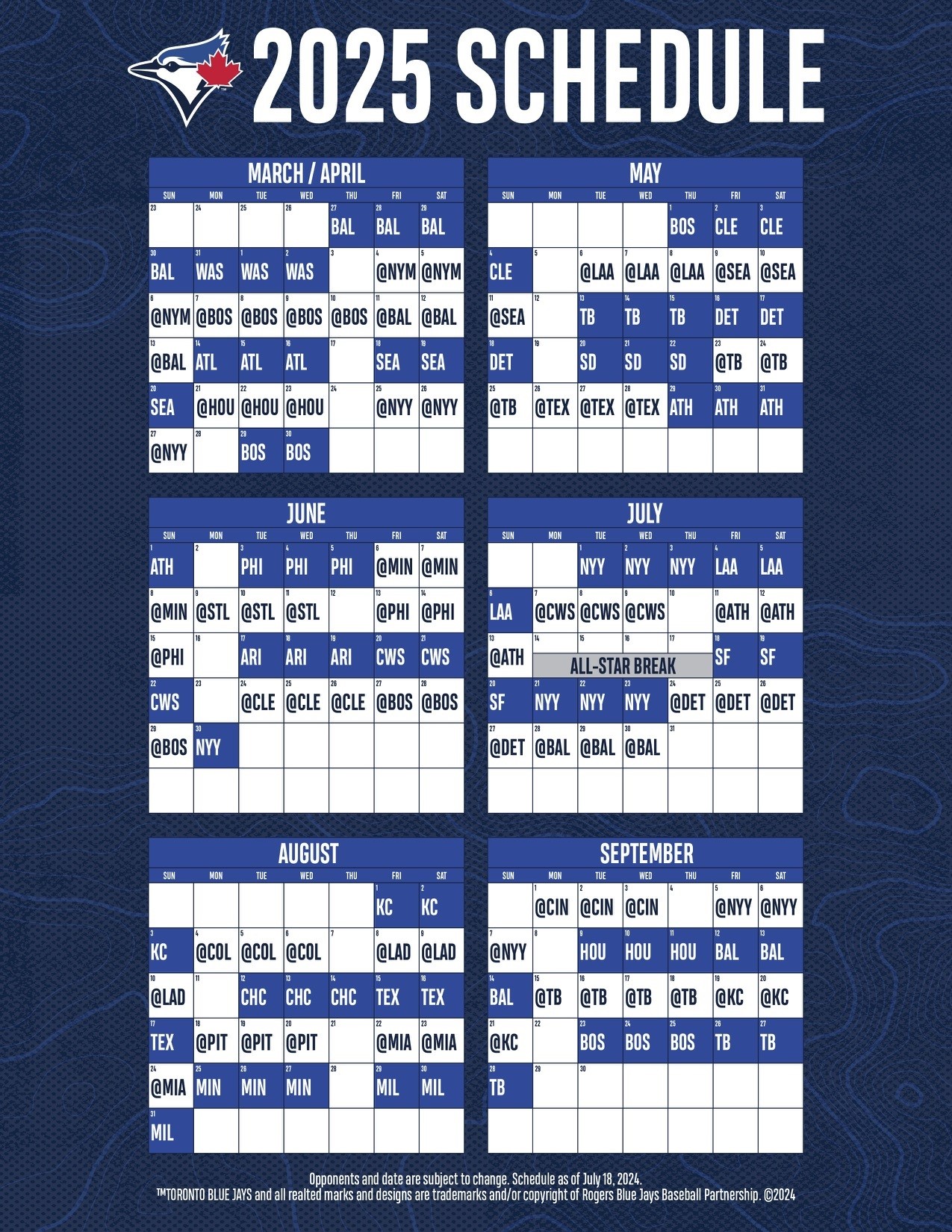 Blue Jays Schedule 202 2025 - Sherri W. Bruce