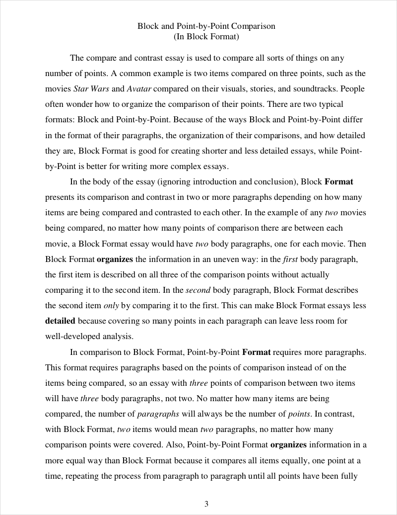 10+ Comparative Essay Examples To Download