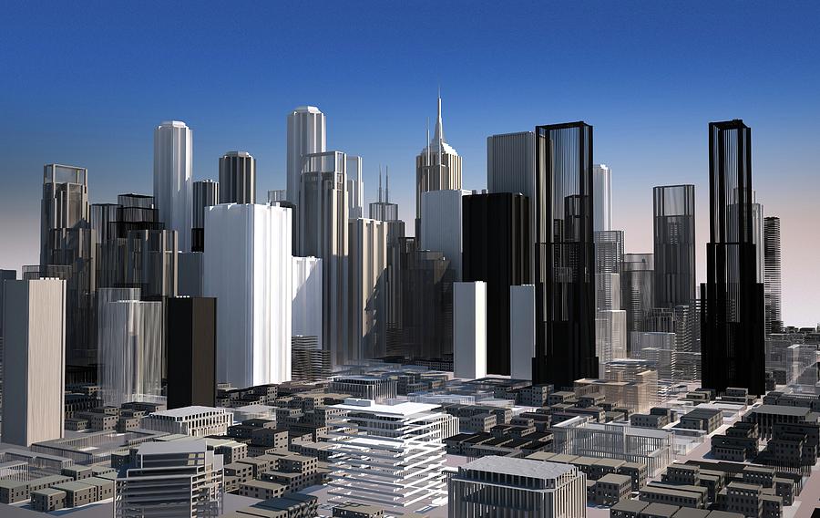 Cityscape Photograph by Leonello Calvetti/science Photo Library - Fine Art America