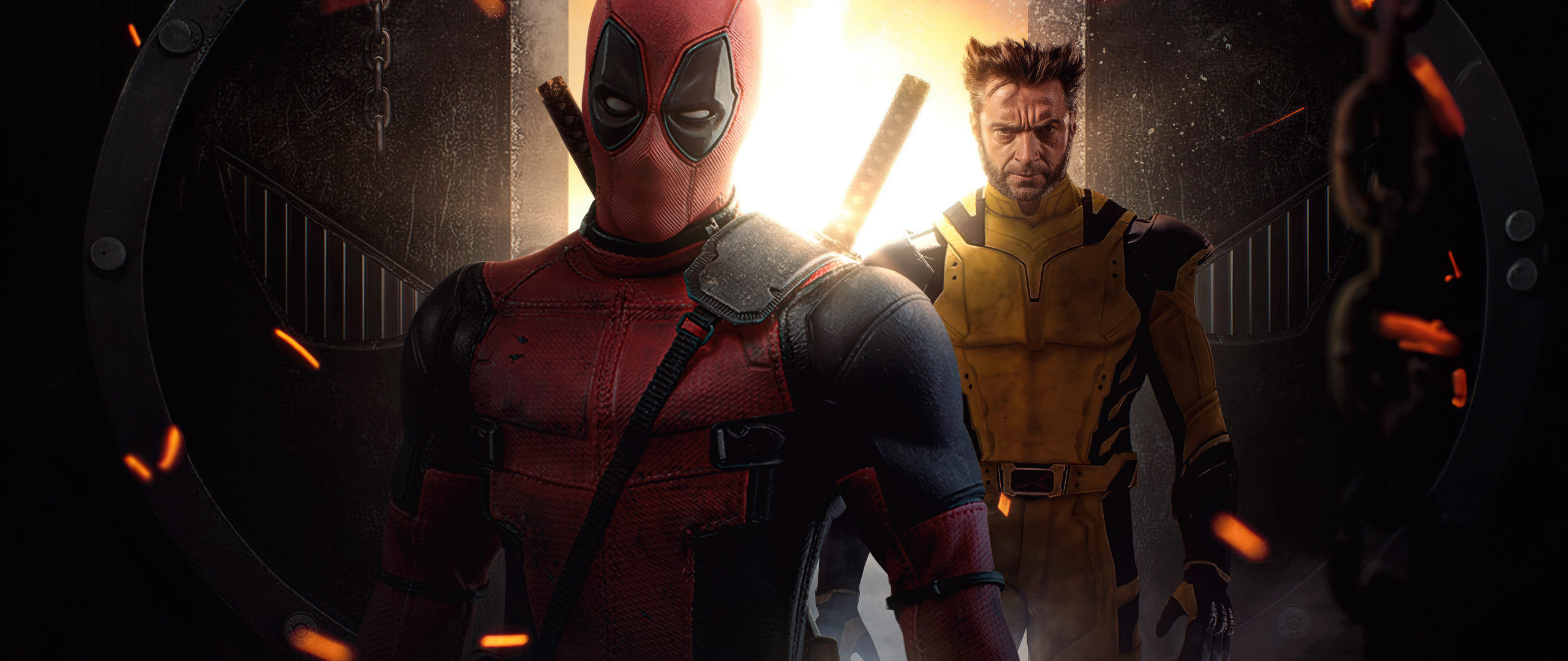 2560x1080 Deadpool And Wolverine Dynamic Team Up Wallpaper,2560x1080 Resolution HD 4k Wallpapers ...