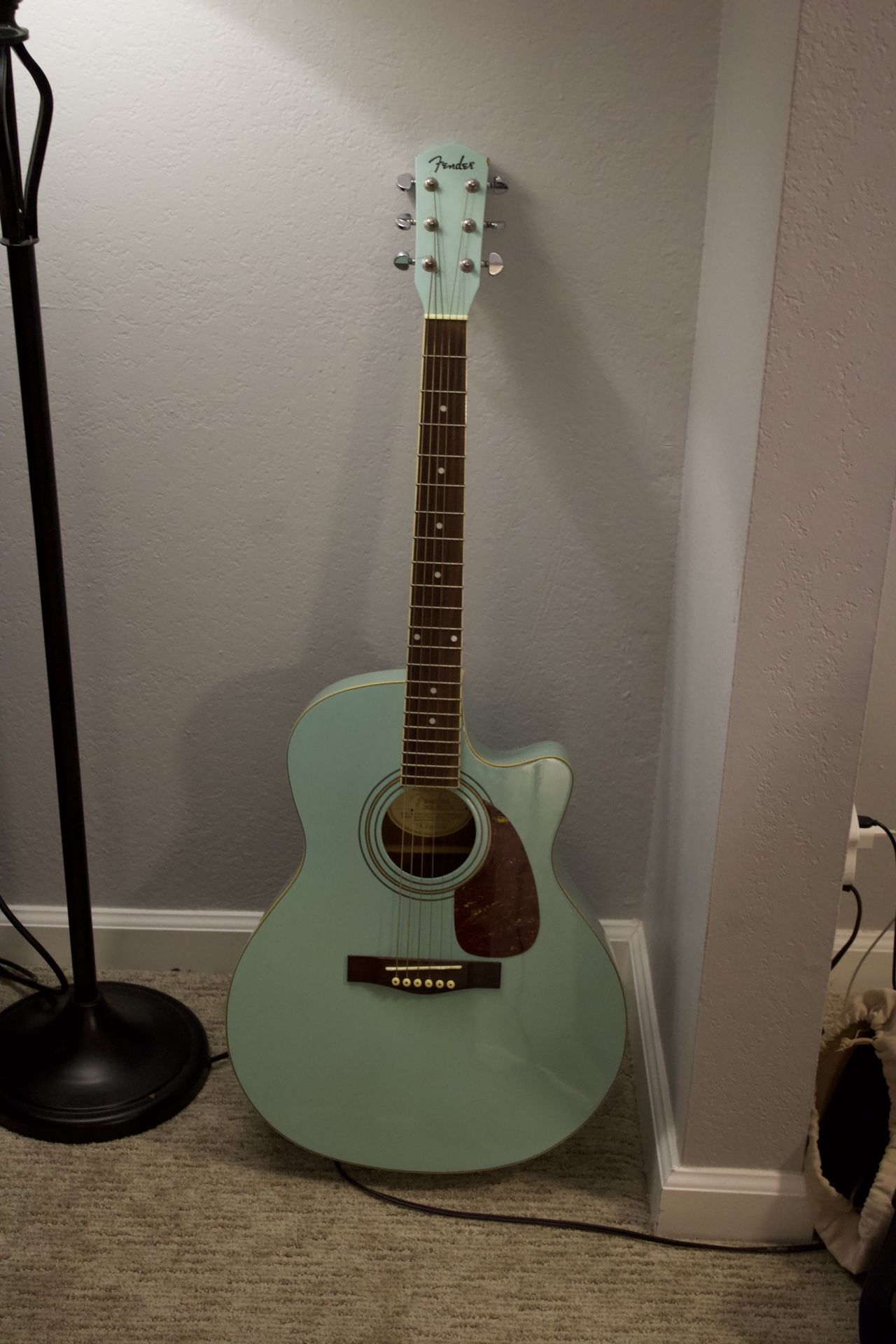 Baby Blue Acoustic Guitar