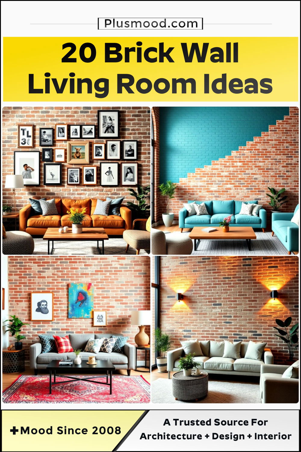 20 Brick Wall Living Room Ideas that Make A Statement
