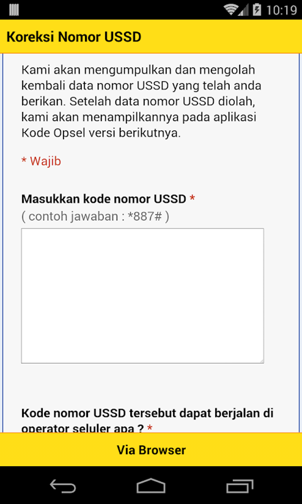 Kode Opsel APK Para Android - Download