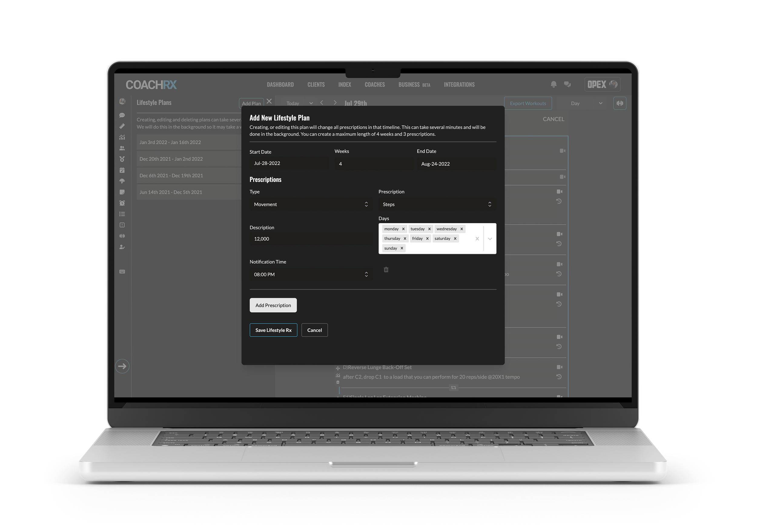 Program Design Pro Tip: Lifestyle Rx — CoachRx