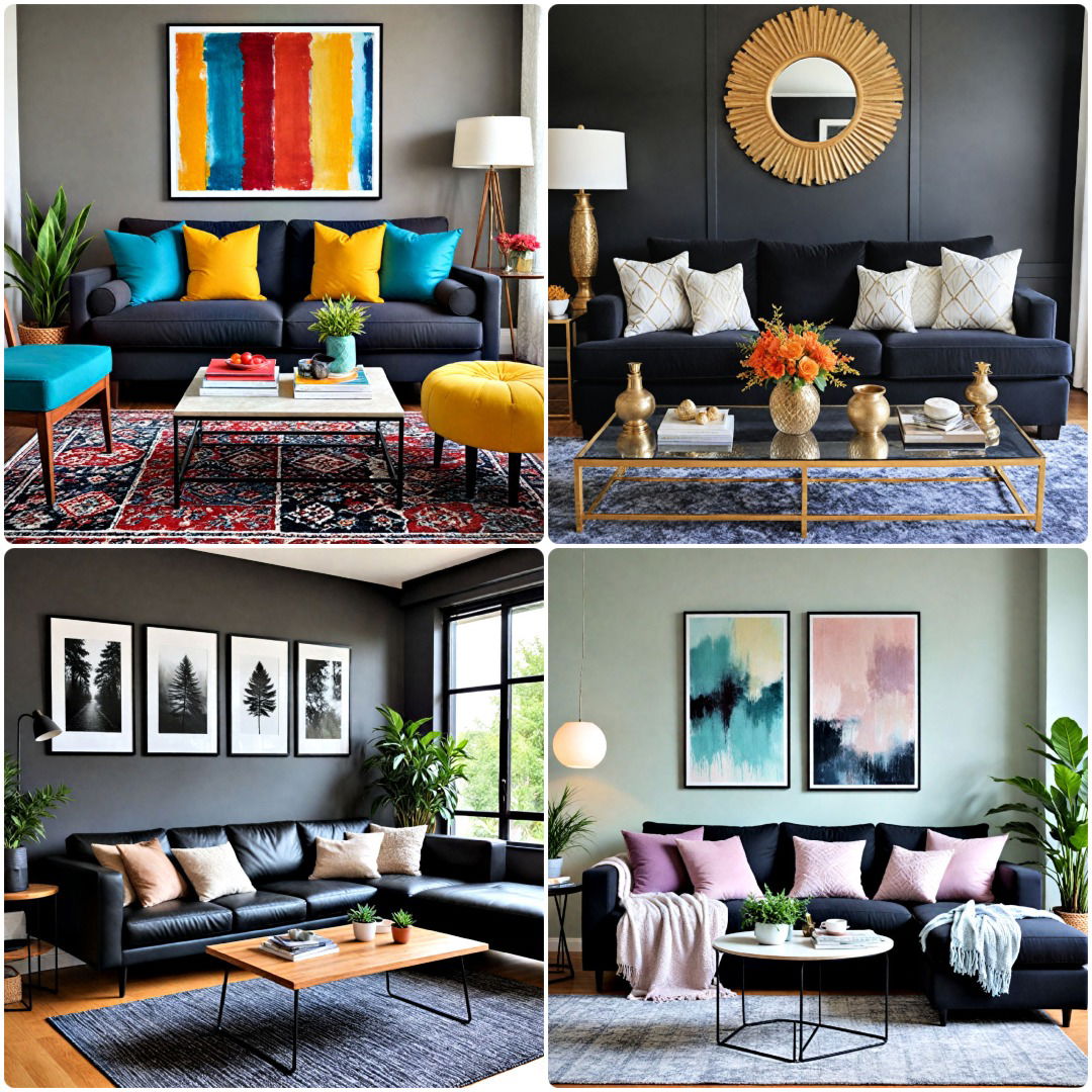 40 Black Couch Living Room Ideas for Modern Interiors