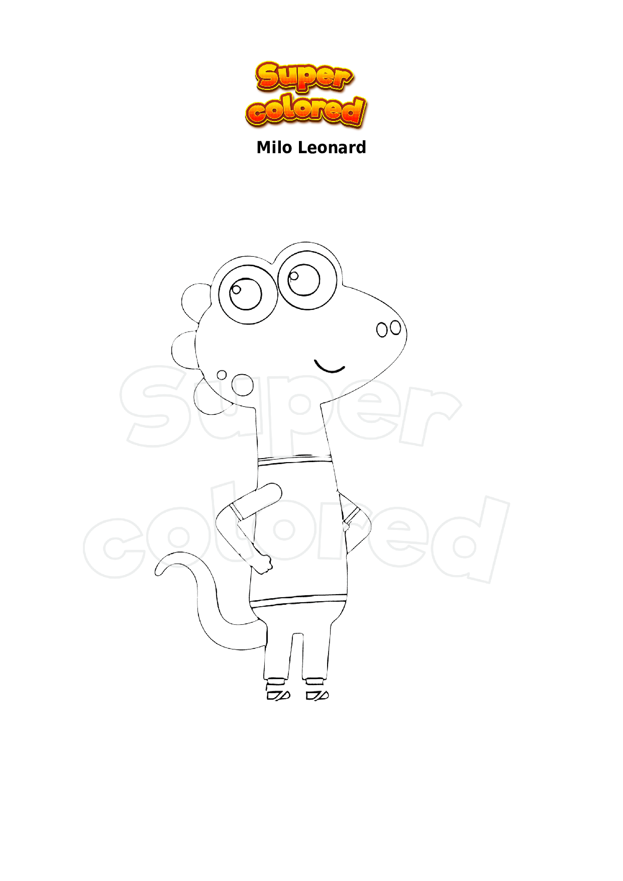 Coloriage Milo Charlie - Supercolored.com