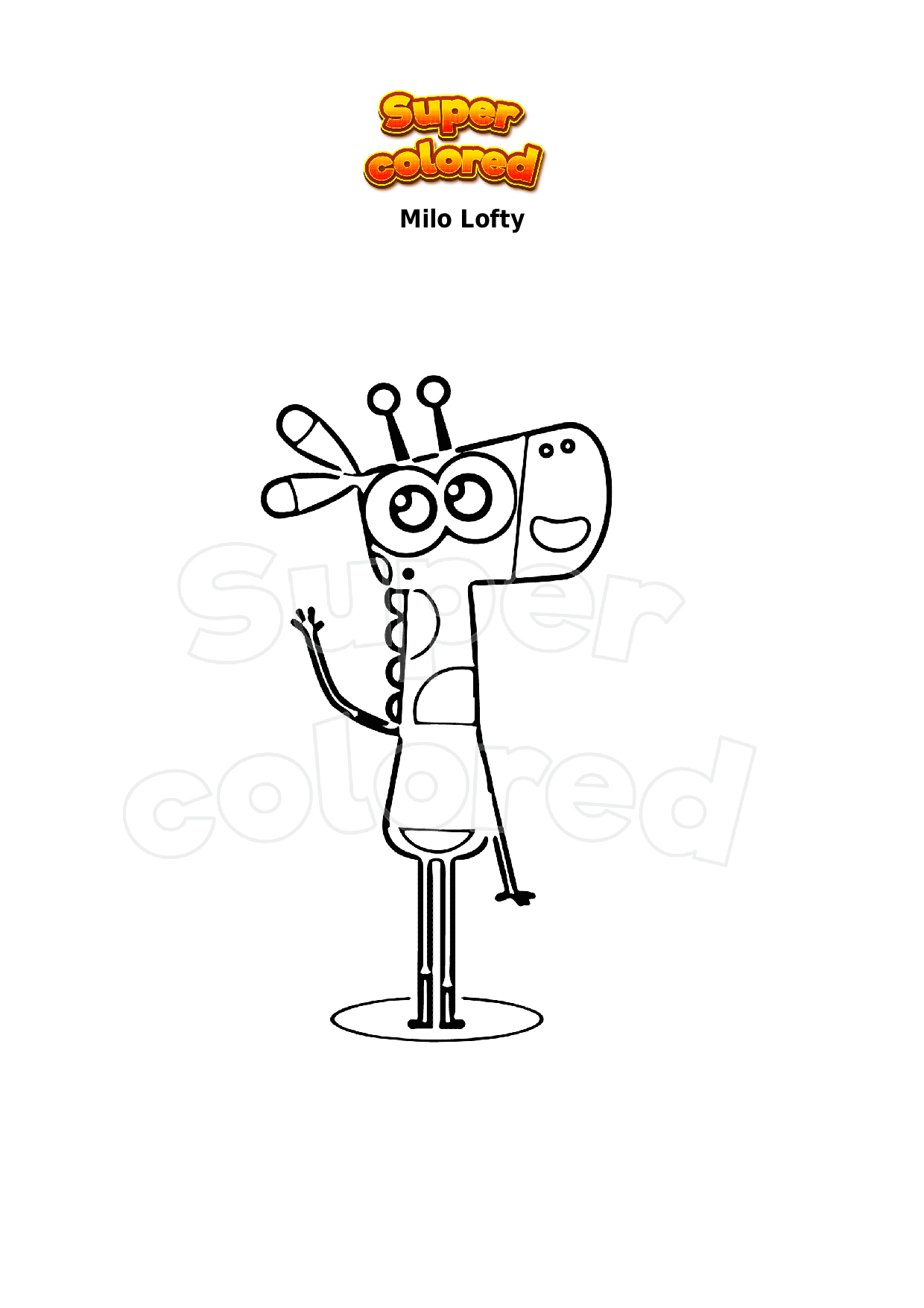 Coloriage Milo Lofty - Supercolored.com