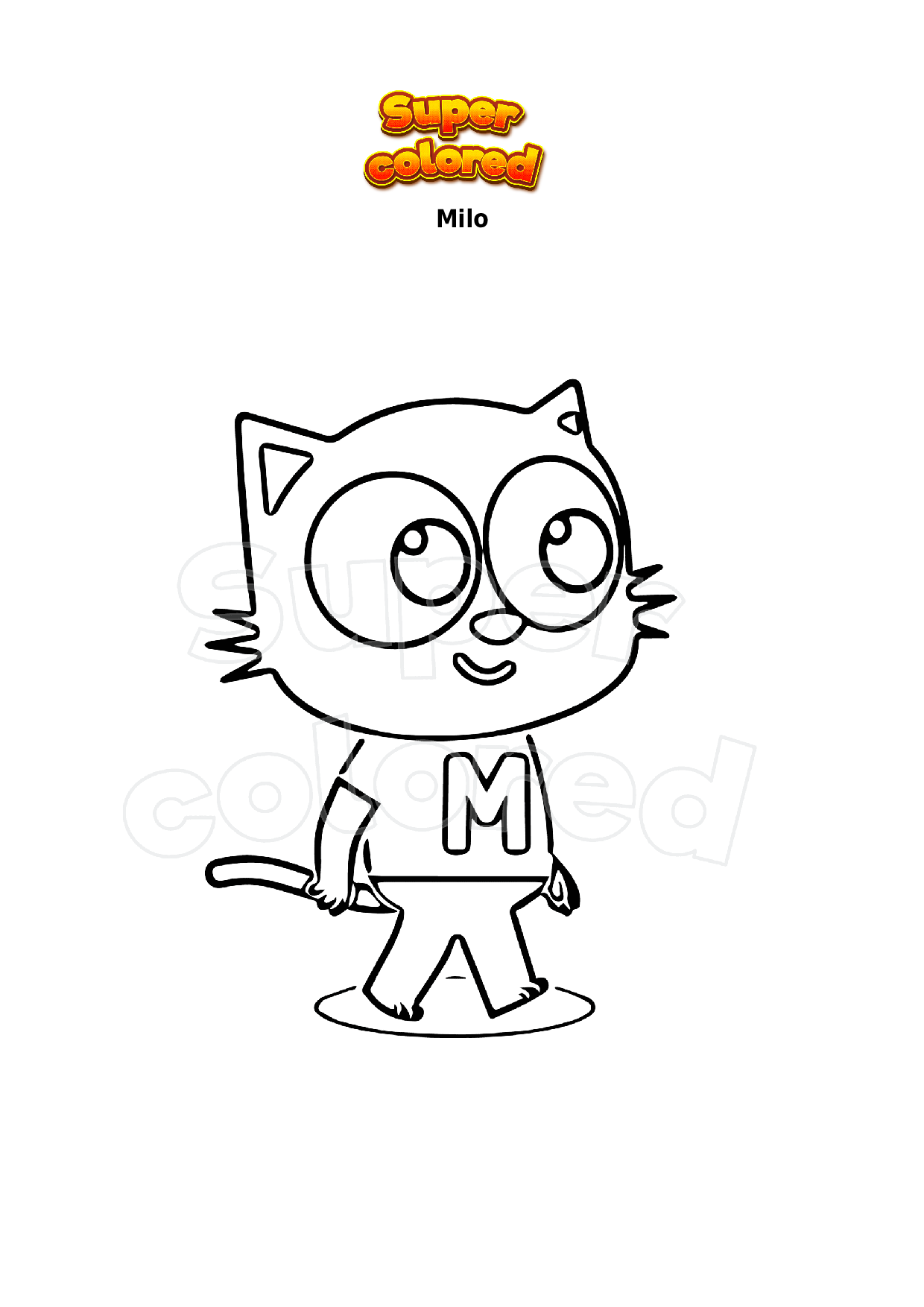 Coloriage Milo - Supercolored.com