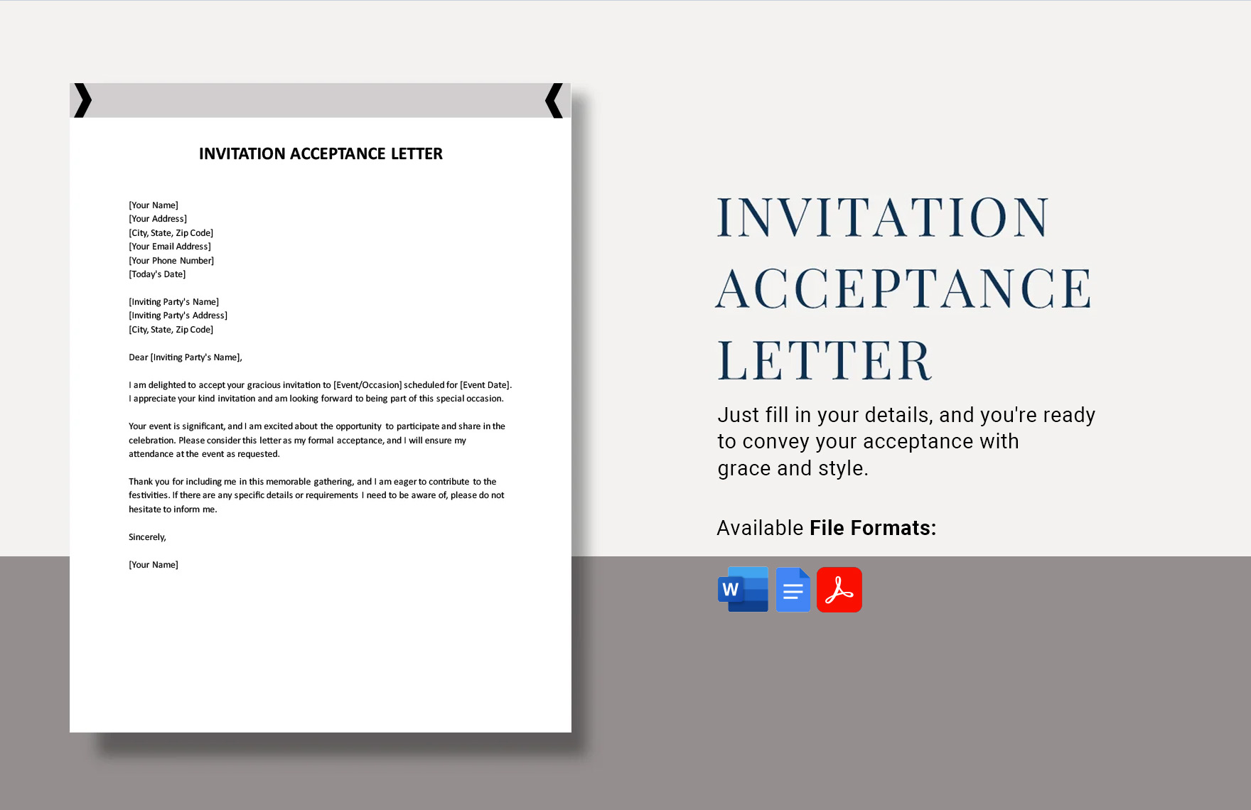Acceptance Letter Templates In Word Acceptance Letter Format In Word – Access Reliable Document...