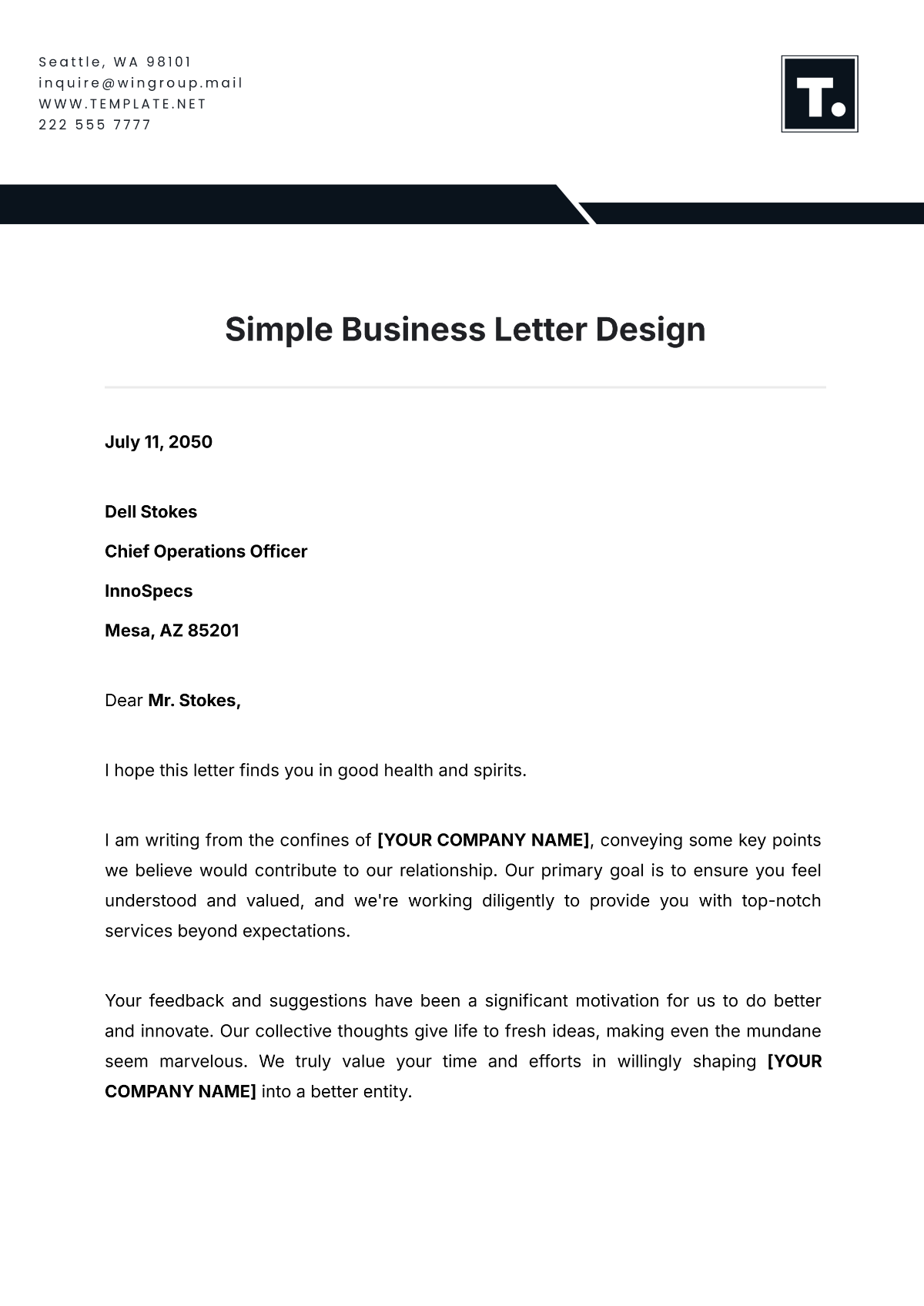 How To Write A Formal Business Letter Business Letter Layout - Infoupdate.org