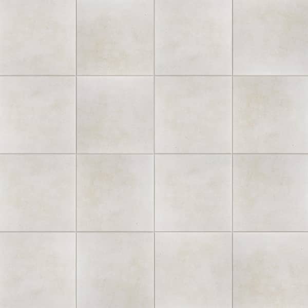 White Square Ceramic Tile