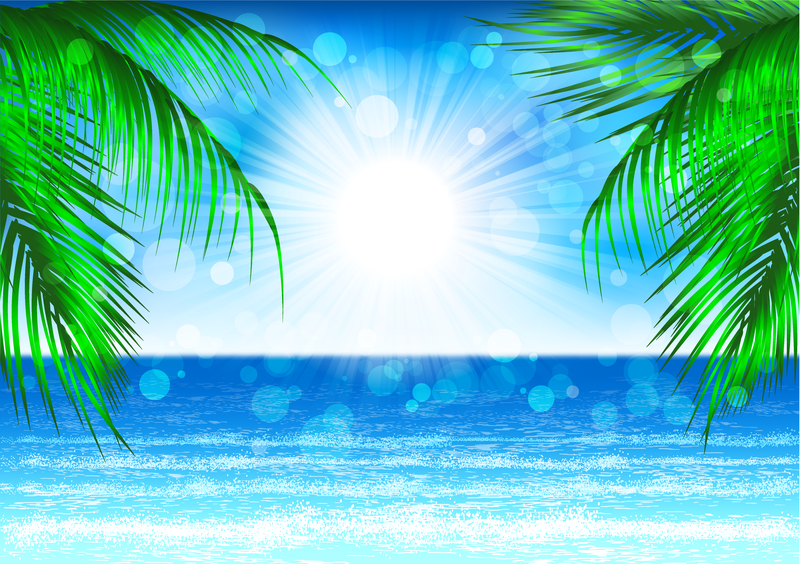 Beautiful Coastal Scenery Vector - Vector Download