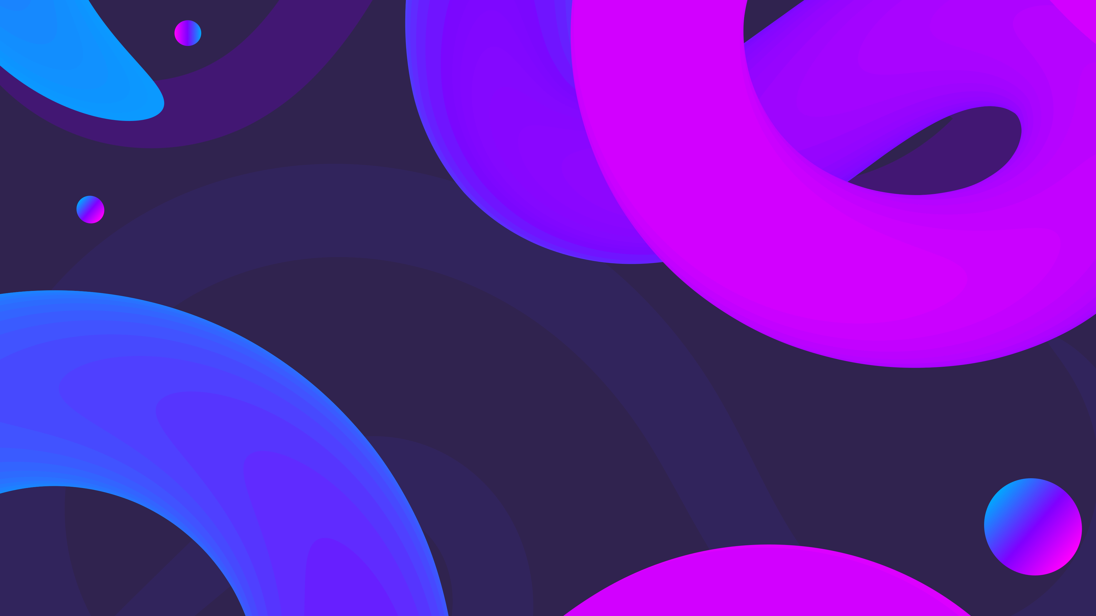 Abstract Neon Circle Shapes Wallpaper, HD Abstract 4K Wallpapers, Images and Background ...