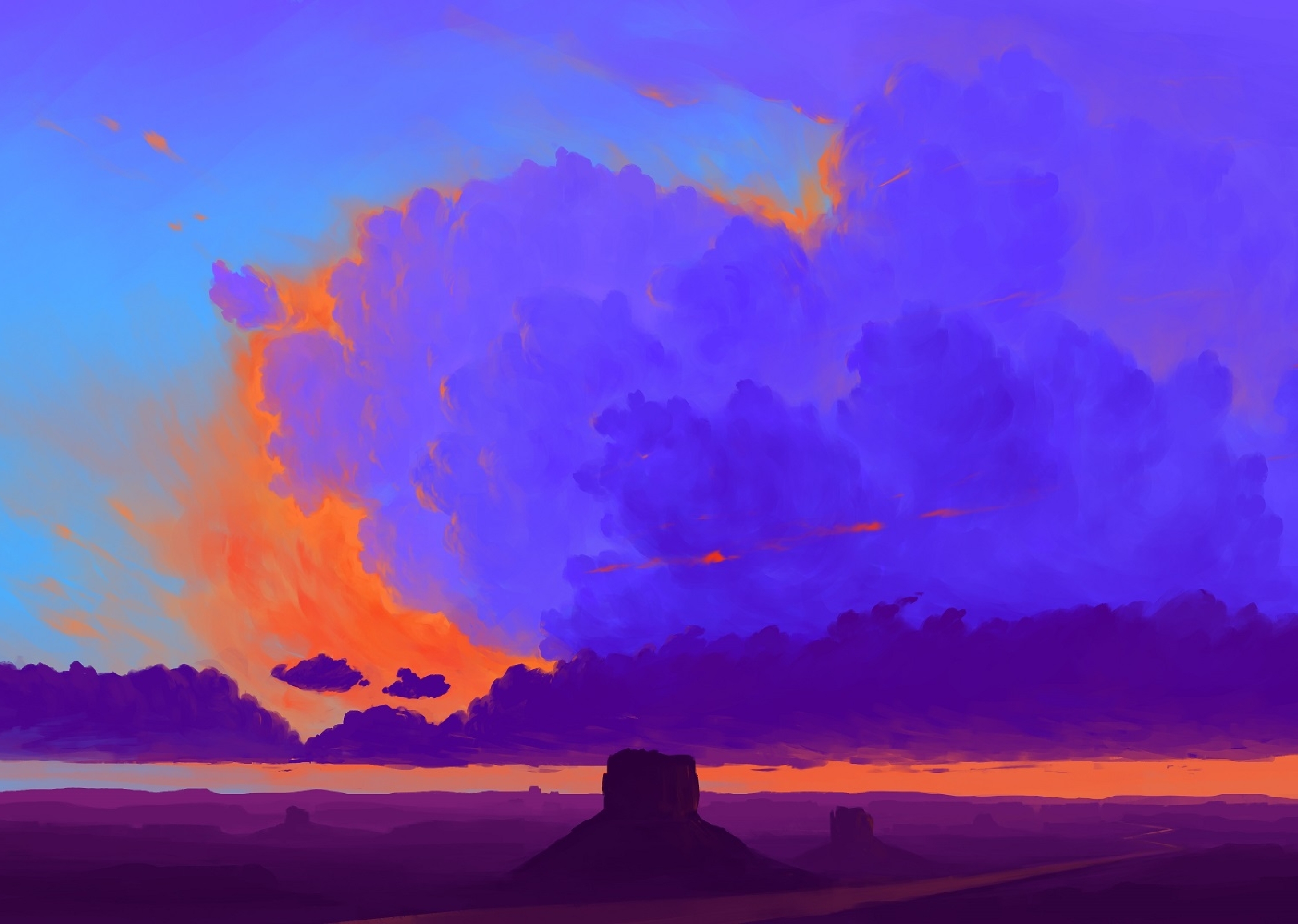 2920x2080 Resolution Artistic Cloudy Desert 2920x2080 Resolution Wallpaper - Wallpapers Den