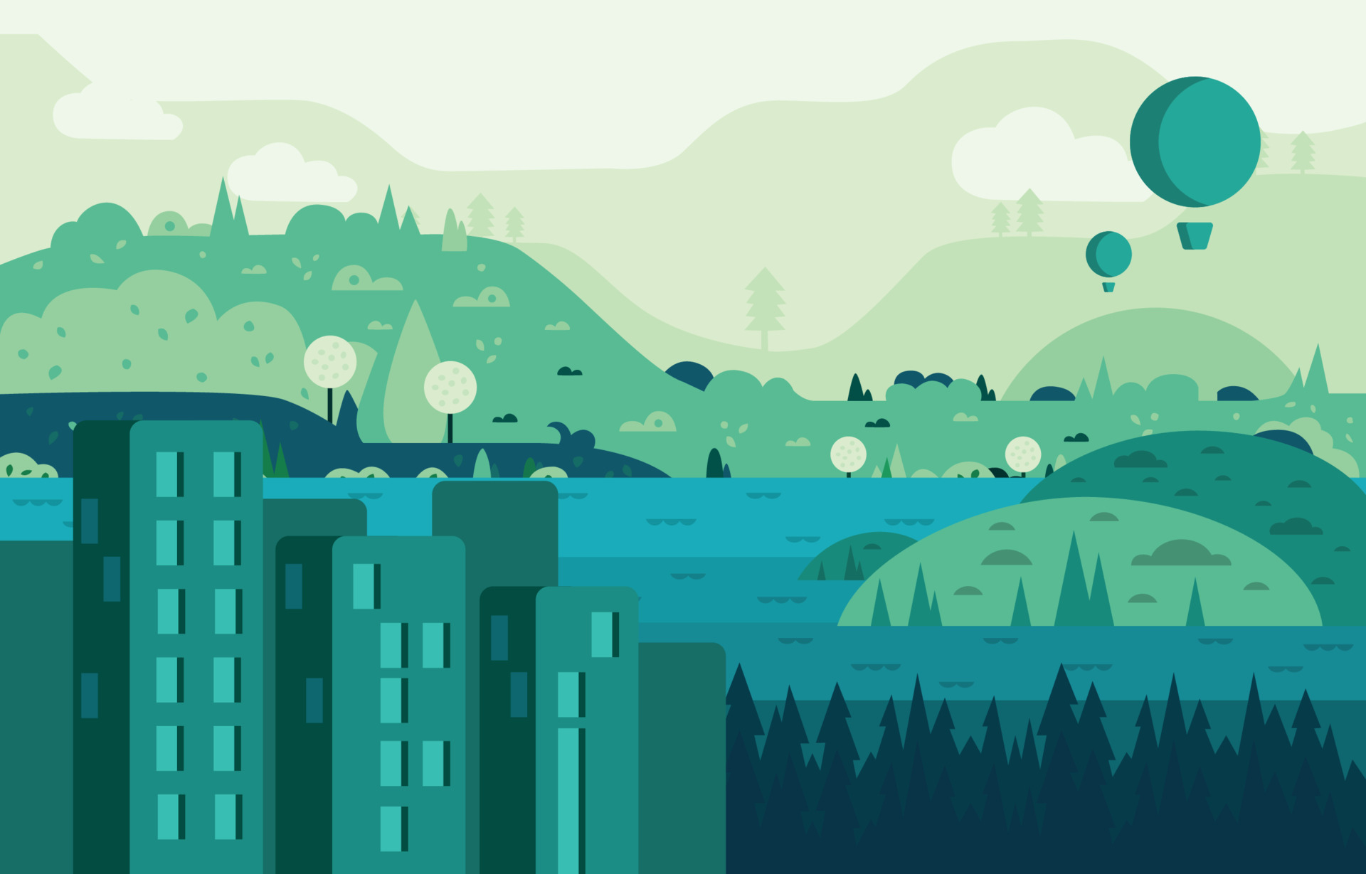 Artistic Green City HD Wallpaper, HD Artist 4K Wallpapers, Images and Background - Wallpapers Den