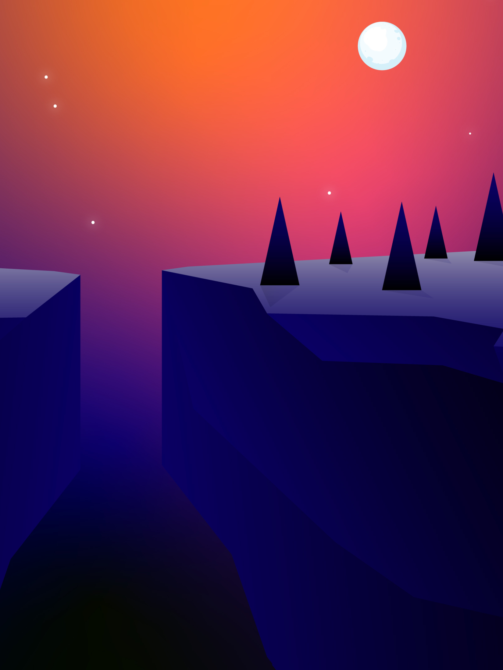 1650x2200 Resolution Artistic Night 4k Forest Minimal 1650x2200 Resolution Wallpaper ...