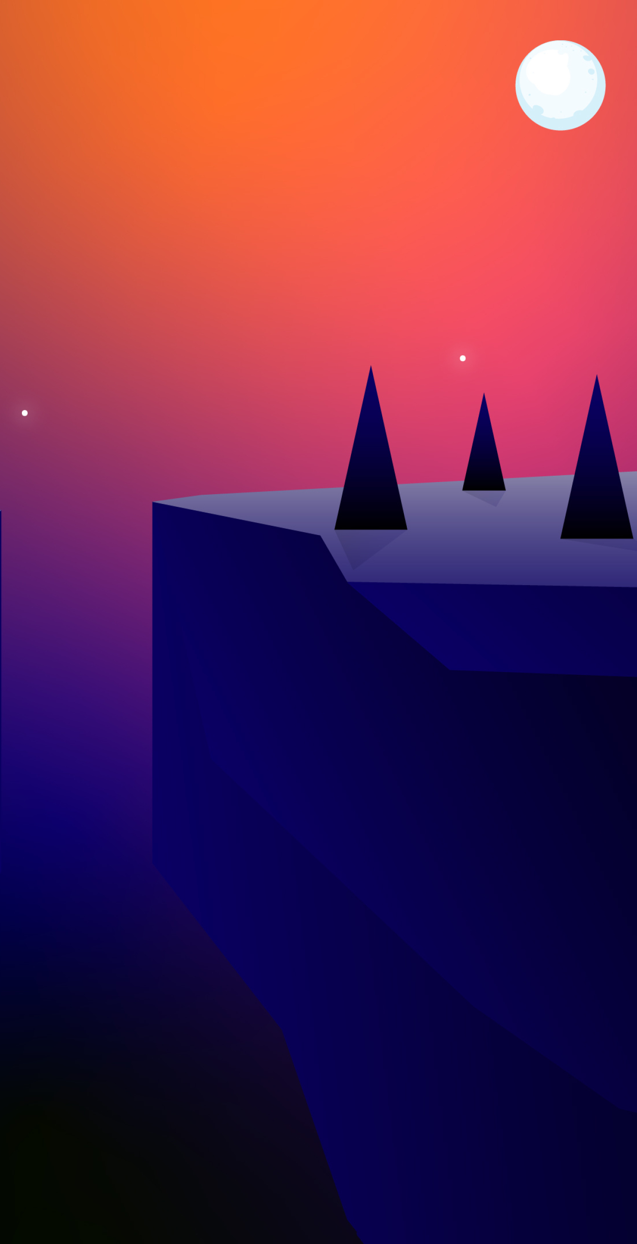 1312x2560 Resolution Artistic Night 4k Forest Minimal 1312x2560 Resolution Wallpaper ...