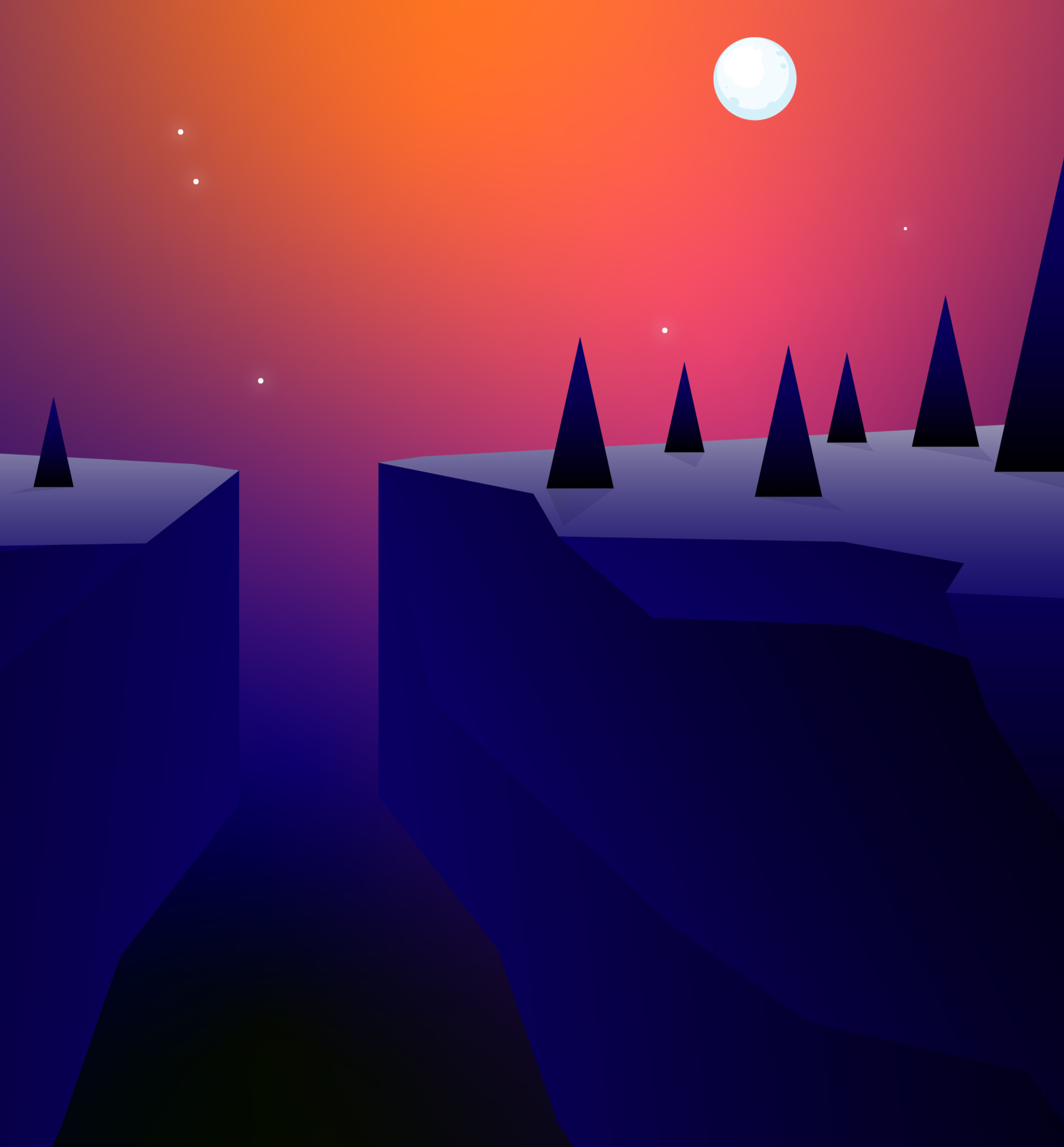 2088x2250 Resolution Artistic Night 4k Forest Minimal 2088x2250 Resolution Wallpaper ...