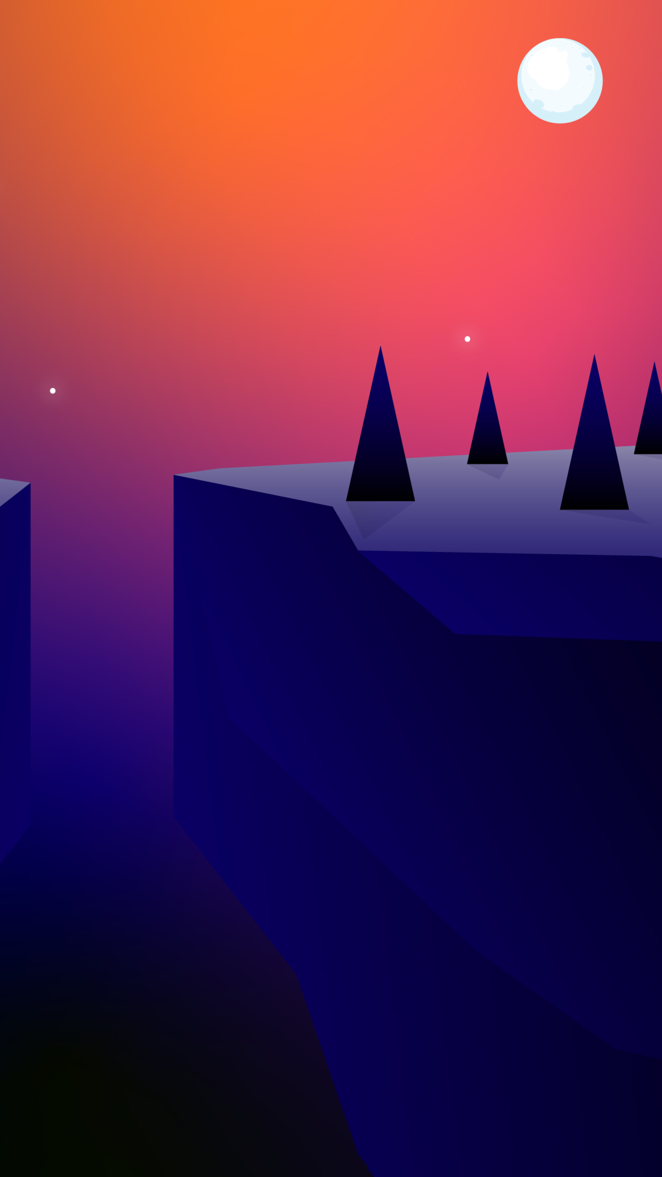 2160x3840 Resolution Artistic Night 4k Forest Minimal Sony Xperia X,XZ,Z5 Premium Wallpaper ...