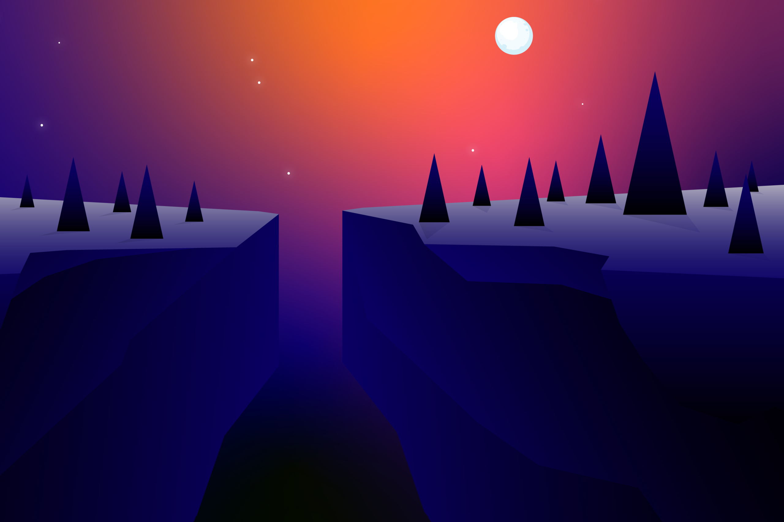 2560x1707 Resolution Artistic Night 4k Forest Minimal 2560x1707 Resolution Wallpaper ...