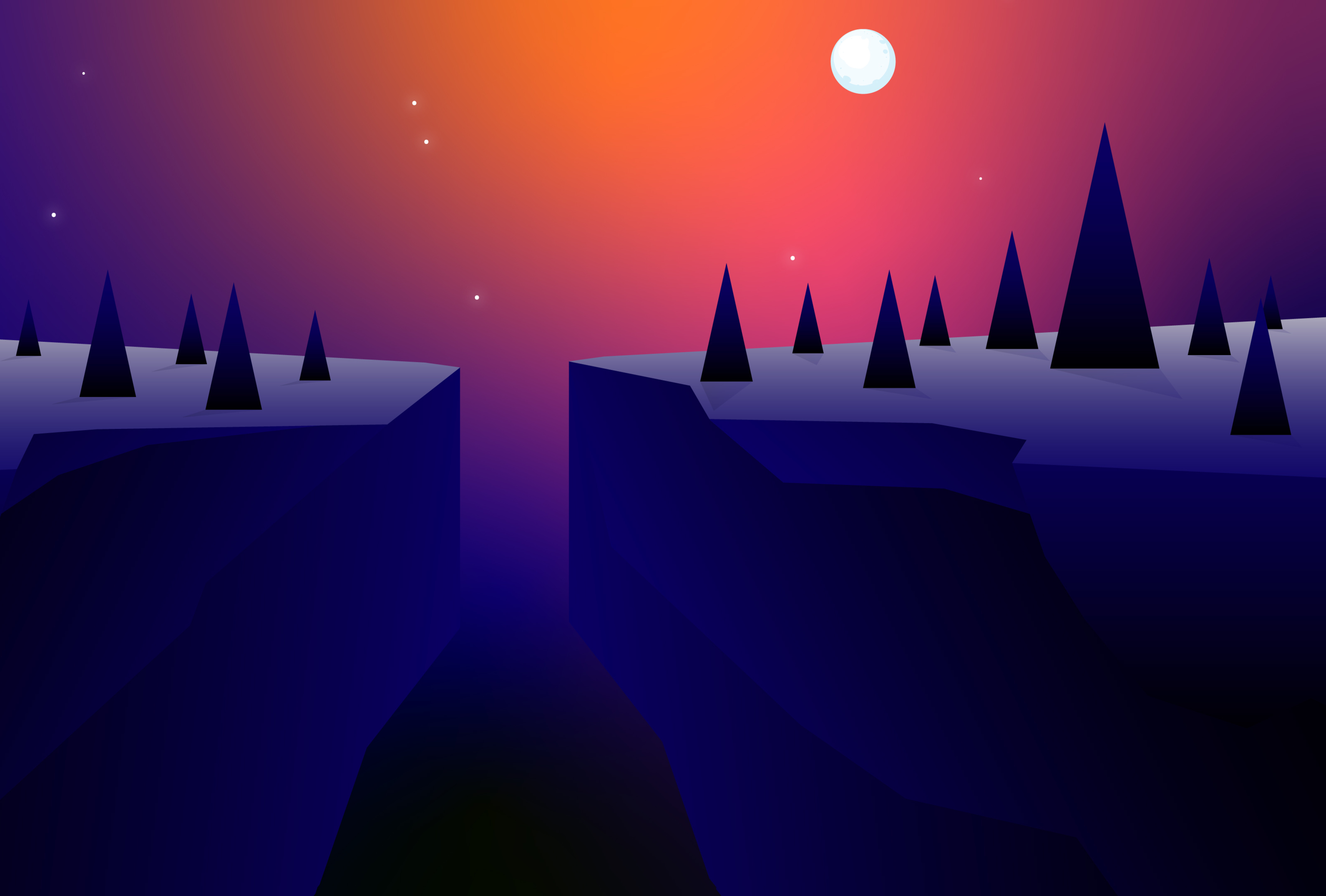 4096x2768 Resolution Artistic Night 4k Forest Minimal 4096x2768 Resolution Wallpaper ...