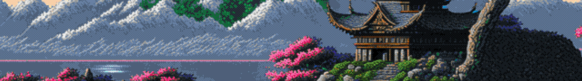 2000x280 Resolution Artistic Pixel Art Fantasy Town 2000x280 Resolution Wallpaper - Wallpapers Den