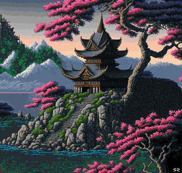580x550 Artistic Pixel Art Fantasy Town 580x550 Resolution Wallpaper, HD Artist 4K Wallpapers...