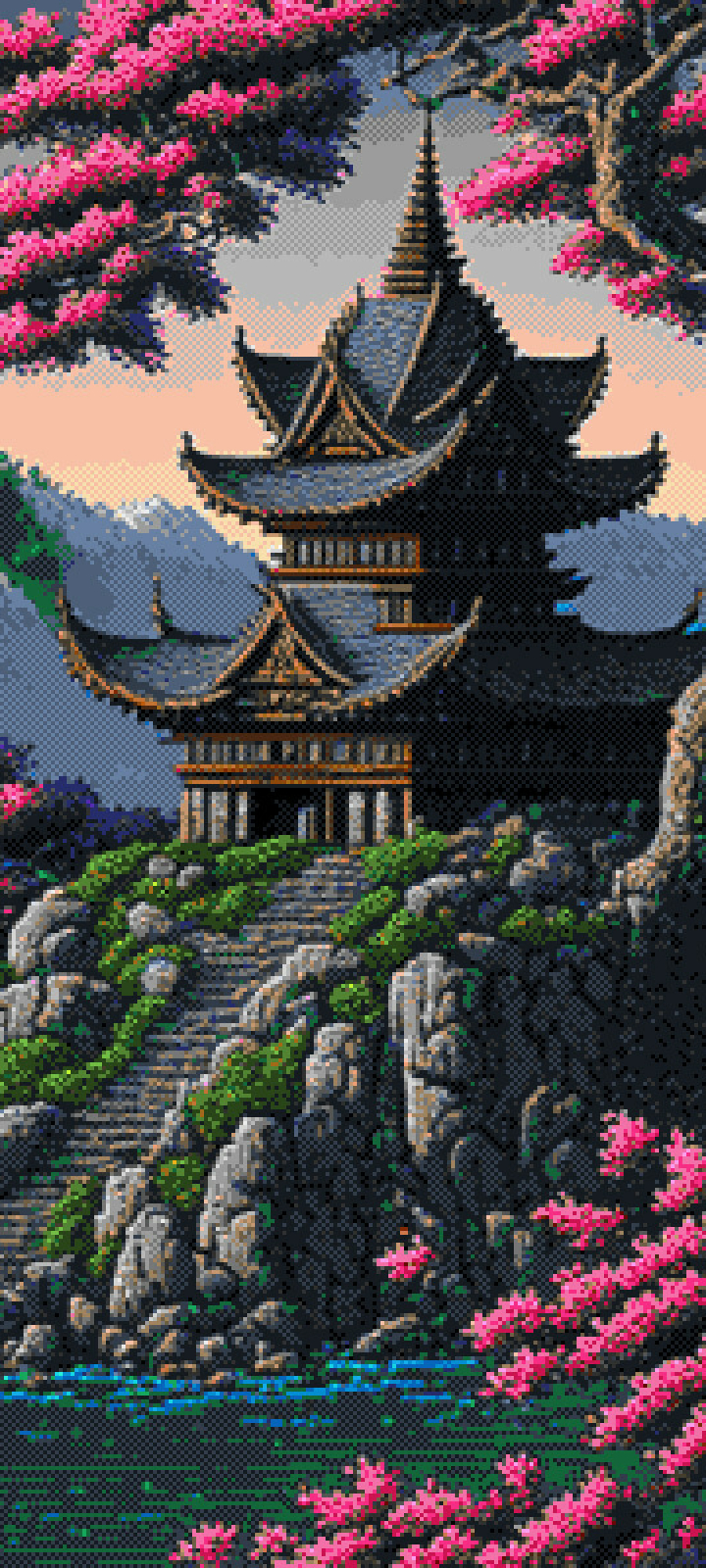 720x1600 Artistic Pixel Art Fantasy Town 720x1600 Resolution Wallpaper, HD Artist 4K Wallpapers...