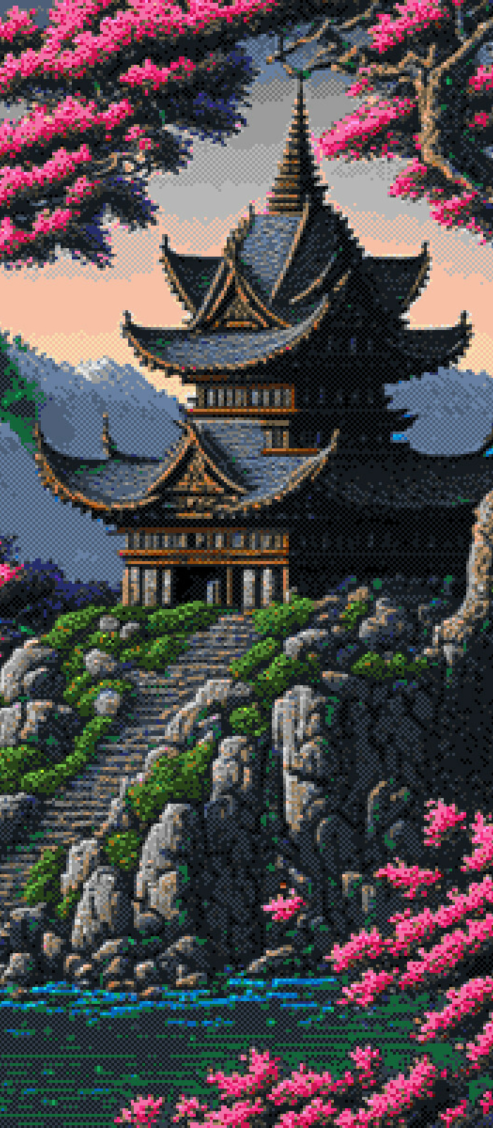 700x1600 Artistic Pixel Art Fantasy Town 700x1600 Resolution Wallpaper, HD Artist 4K Wallpapers...