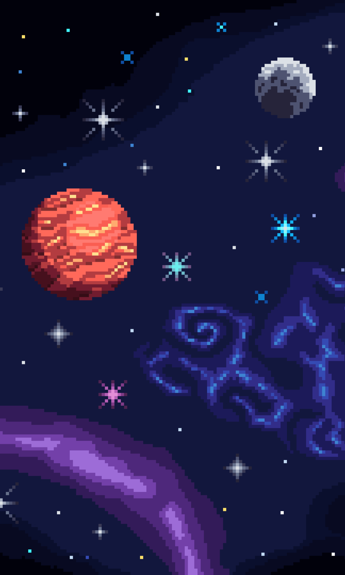 1200x2000 Resolution Artistic Pixel Art HD Space 1200x2000 Resolution Wallpaper - Wallpapers Den