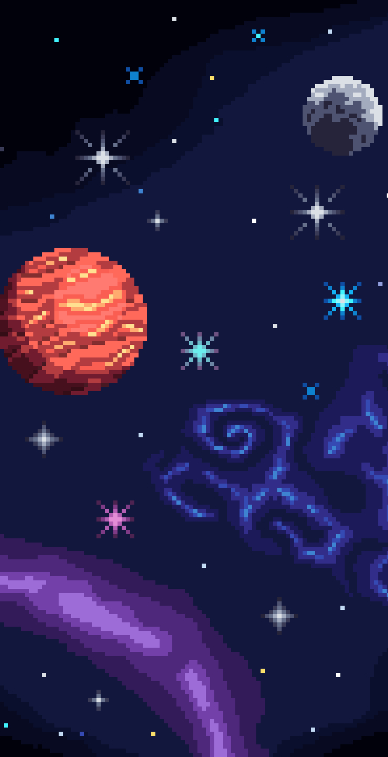 1312x2560 Artistic Pixel Art HD Space 1312x2560 Resolution Wallpaper, HD Space 4K Wallpapers...