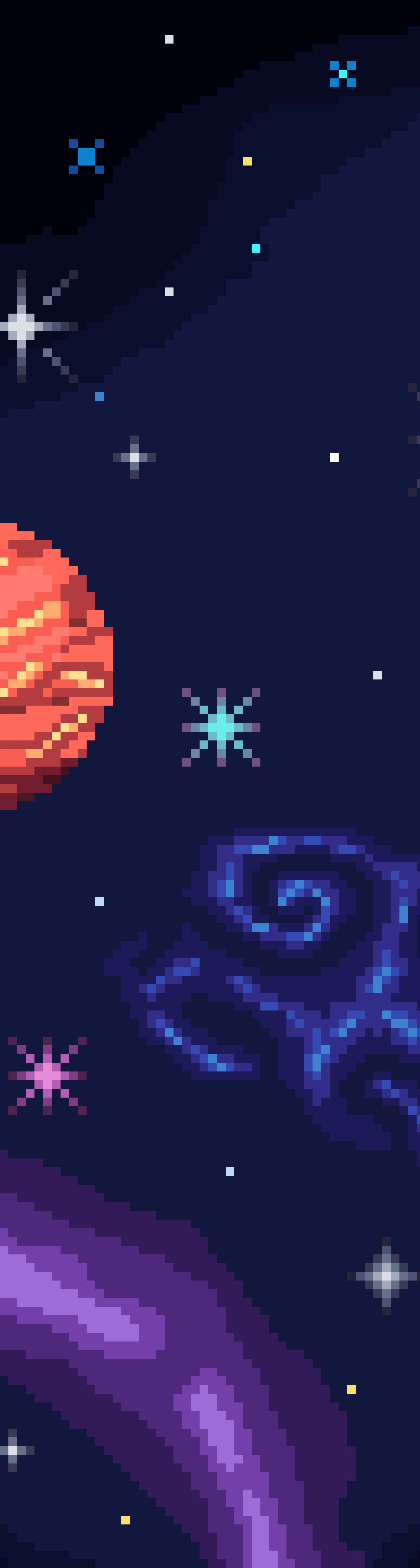 1450x5400 Resolution Artistic Pixel Art HD Space 1450x5400 Resolution Wallpaper - Wallpapers Den