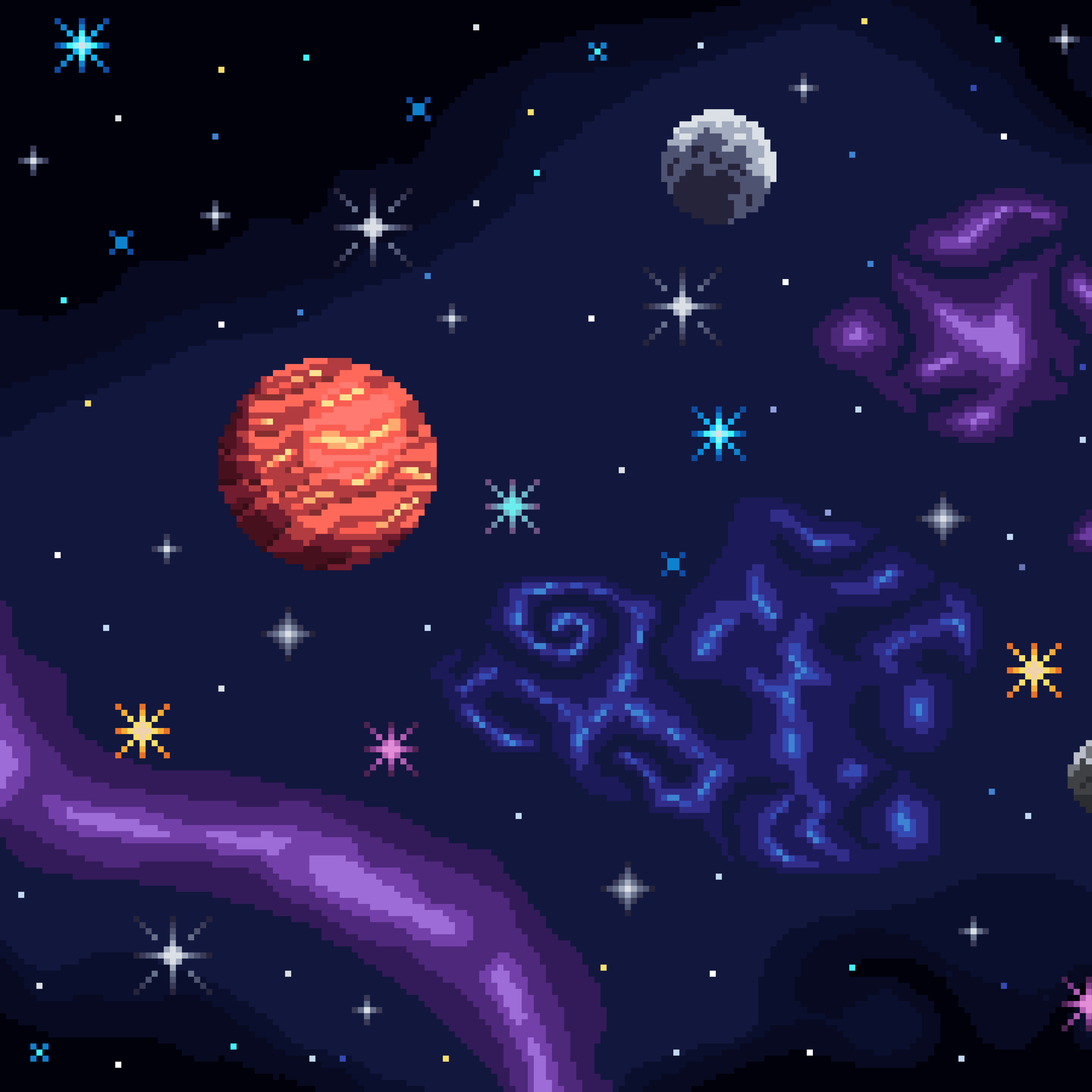 5000x5000 Resolution Artistic Pixel Art HD Space 5000x5000 Resolution Wallpaper - Wallpapers Den