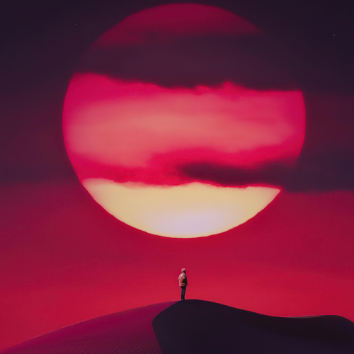 500x500 Resolution Artistic Sunset HD Alone 500x500 Resolution Wallpaper - Wallpapers Den