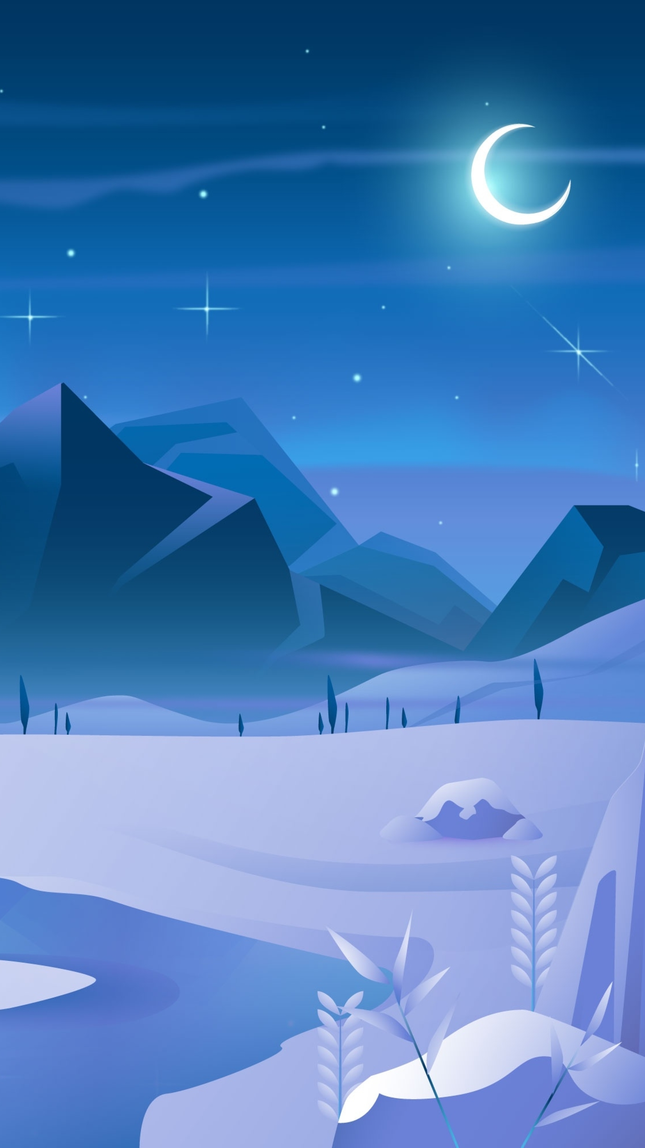 2160x3840 Resolution Artistic Winter HD Digital Art Sony Xperia X,XZ,Z5 Premium Wallpaper...