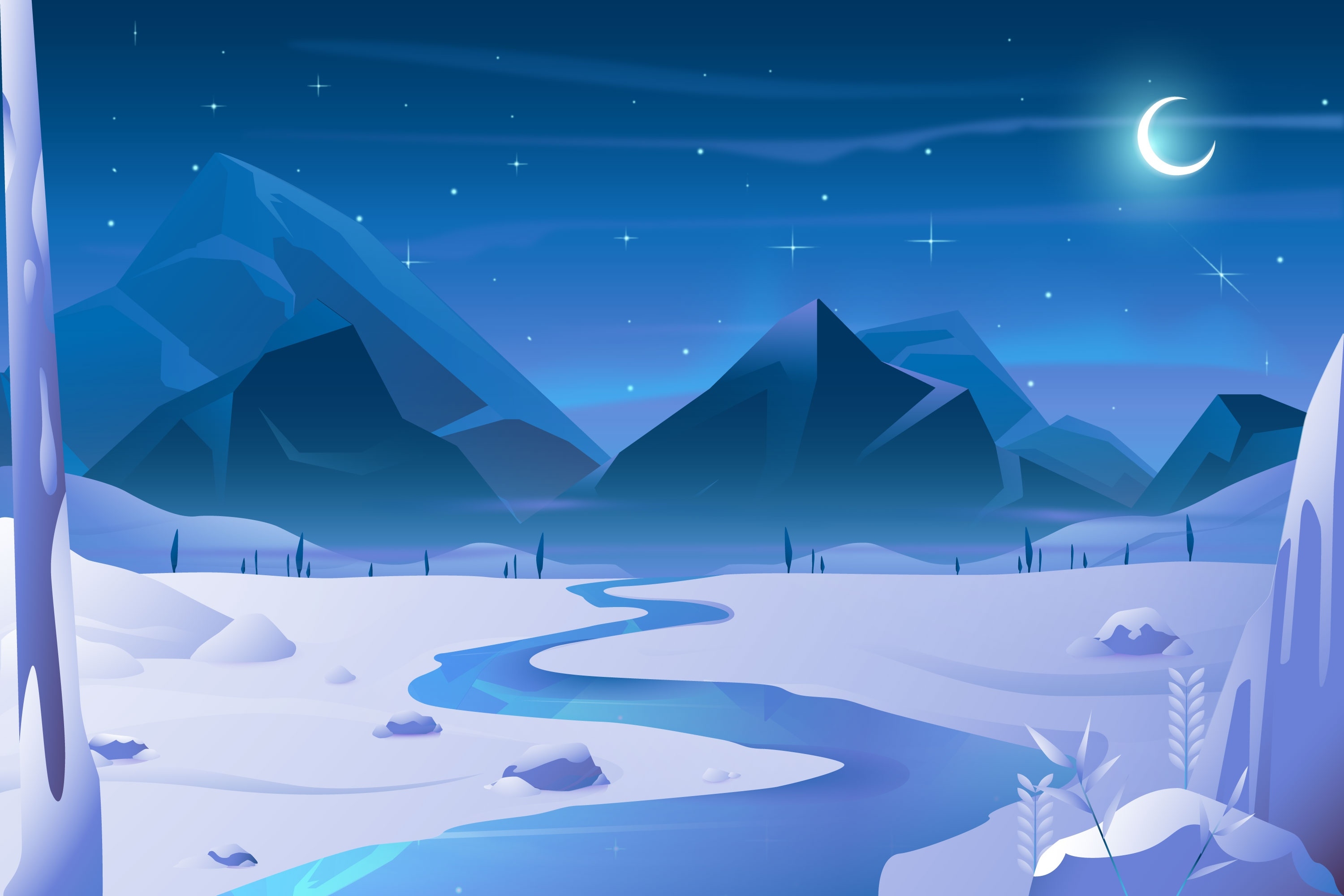 Artistic Winter HD Digital Art Wallpaper, HD Artist 4K Wallpapers, Images And Background...