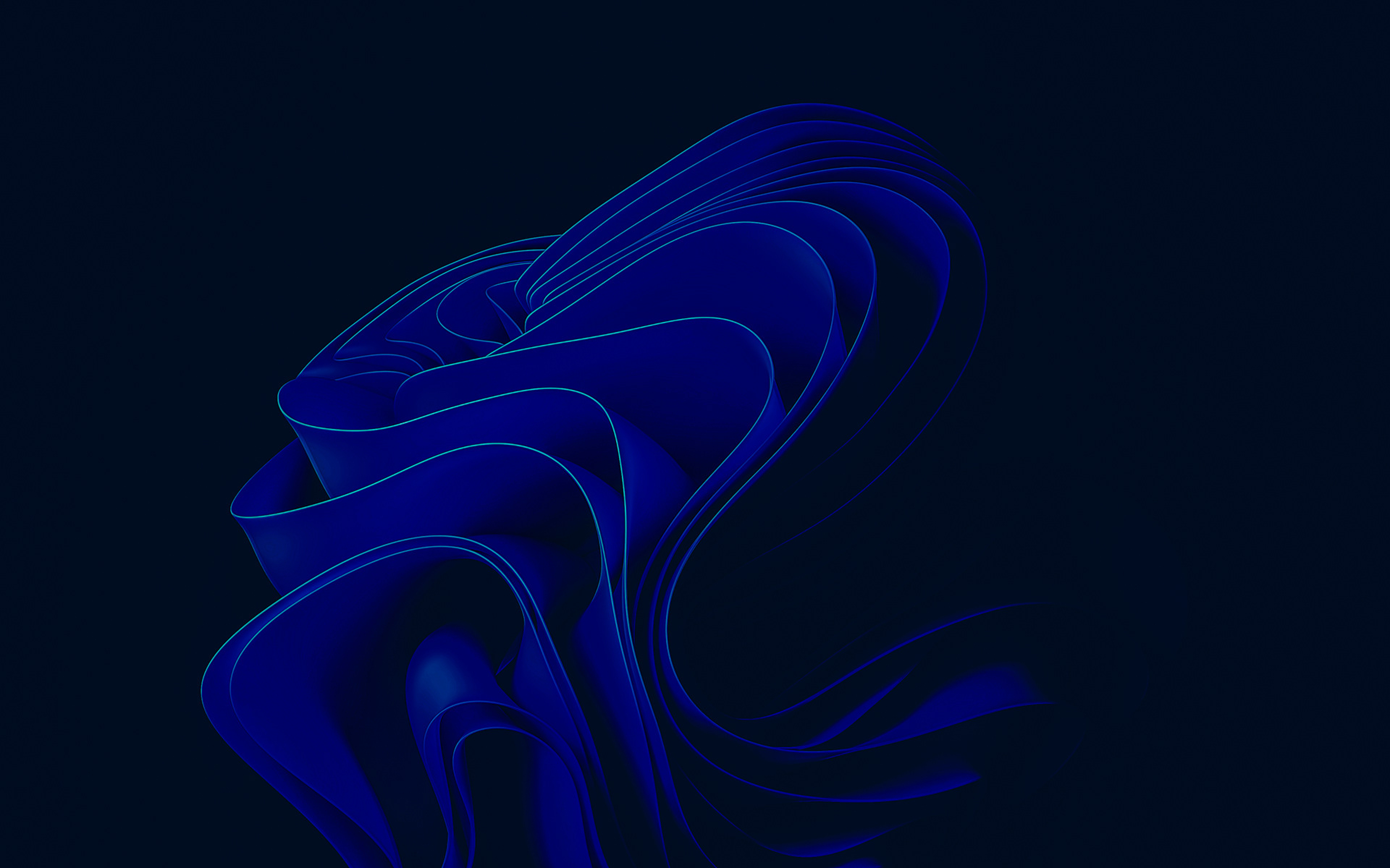 3840x2400 Resolution Blue Shades WIndows 11 Abstract UHD 4K 3840x2400 Resolution Wallpaper ...