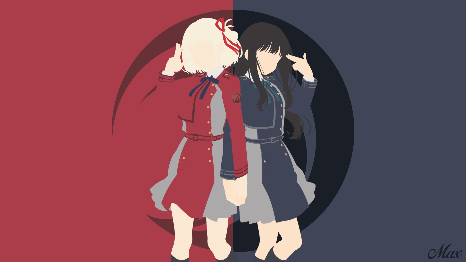 236x486 Resolution Chisato Nishikigi X Takina Inoue Lycoris Recoil HD Minimal 236x486 Resolution...
