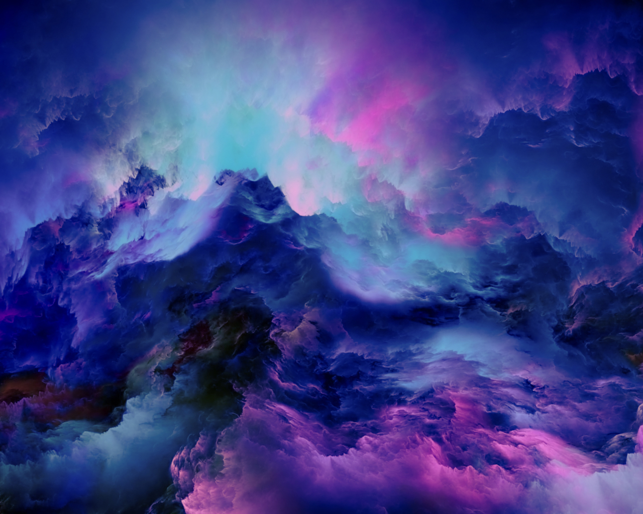 1280x1024 Resolution Colorful Clouds Abstract 4K 1280x1024 Resolution Wallpaper - Wallpapers Den