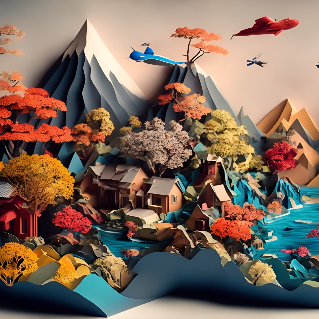 1080x1080 Colorful Earth HD Minimal AI Art 1080x1080 Resolution Wallpaper, HD Artist 4K ...