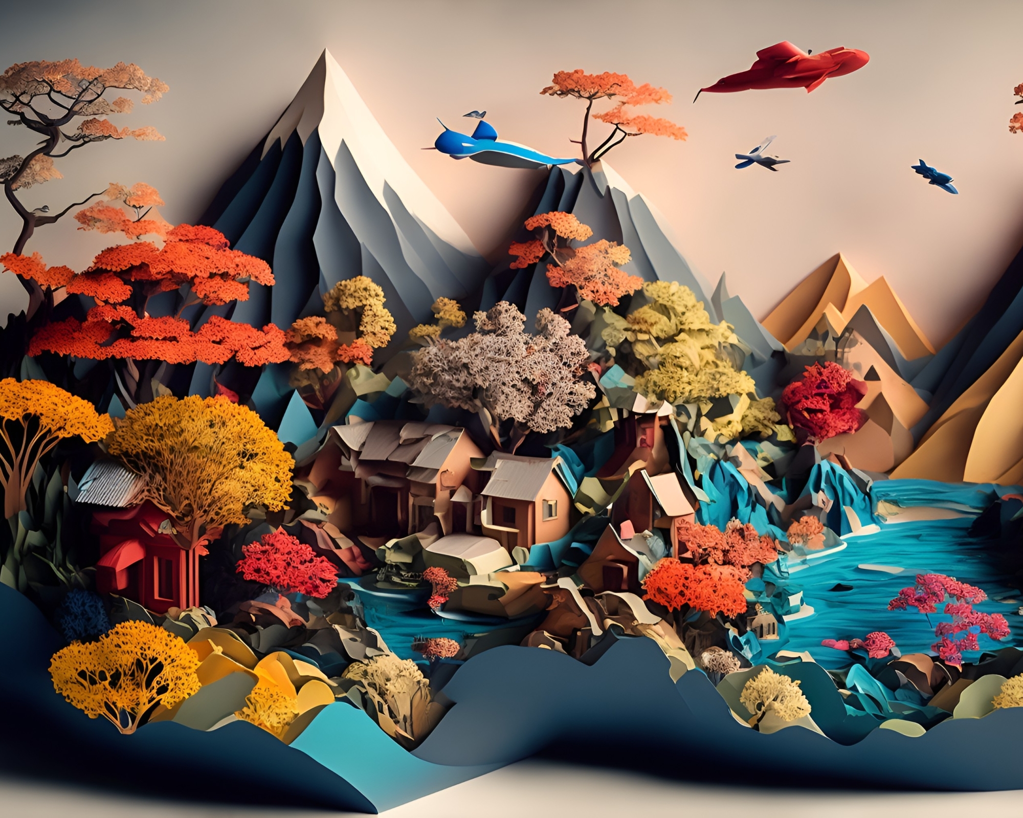 2000x1599 Resolution Colorful Earth HD Minimal AI Art 2000x1599 Resolution Wallpaper ...