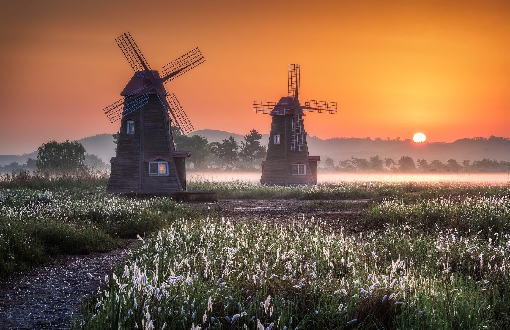 1676x1085 Cool Windmill HD 1676x1085 Resolution Wallpaper, HD Nature 4K Wallpapers, Images...