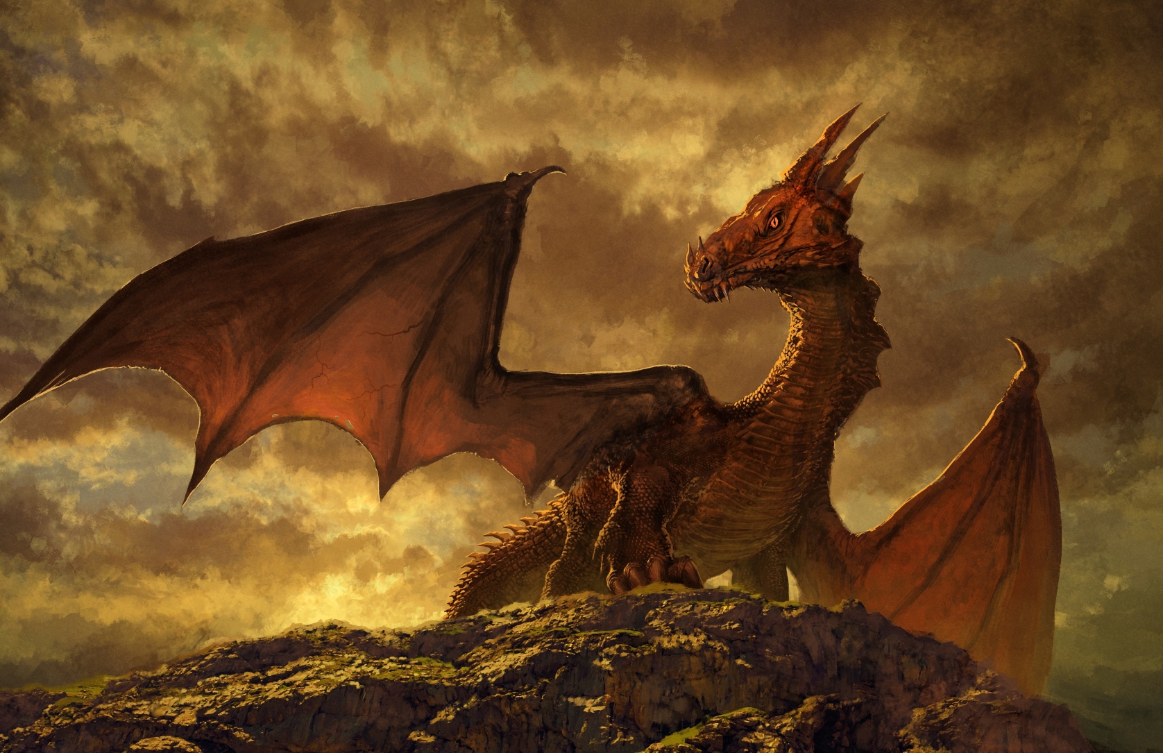 1676x1085 Fantasy Dragon 4k Art 1676x1085 Resolution Wallpaper, HD Fantasy 4K Wallpapers, Images...