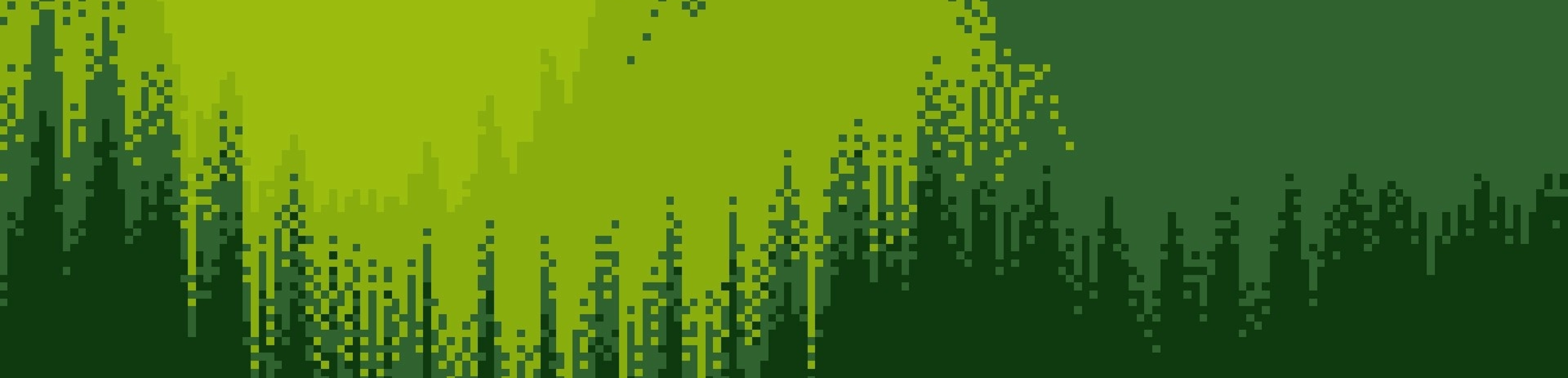 4480x1080 Resolution Green Artistic Pixel Art 4480x1080 Resolution Wallpaper - Wallpapers Den