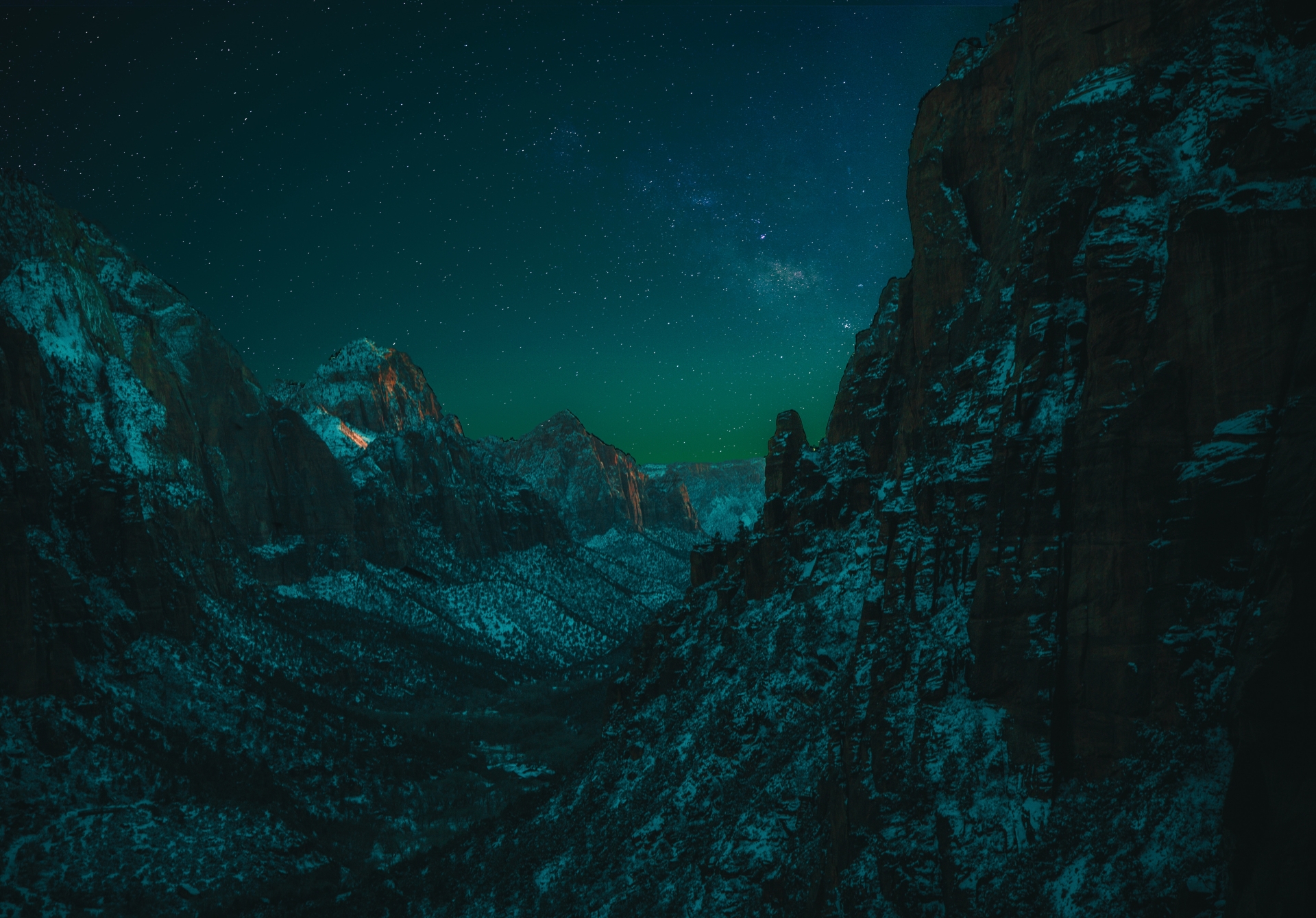 1920x1339 Landscape Forest Mountains in Night Sky 1920x1339 Resolution Wallpaper, HD Nature 4K ...