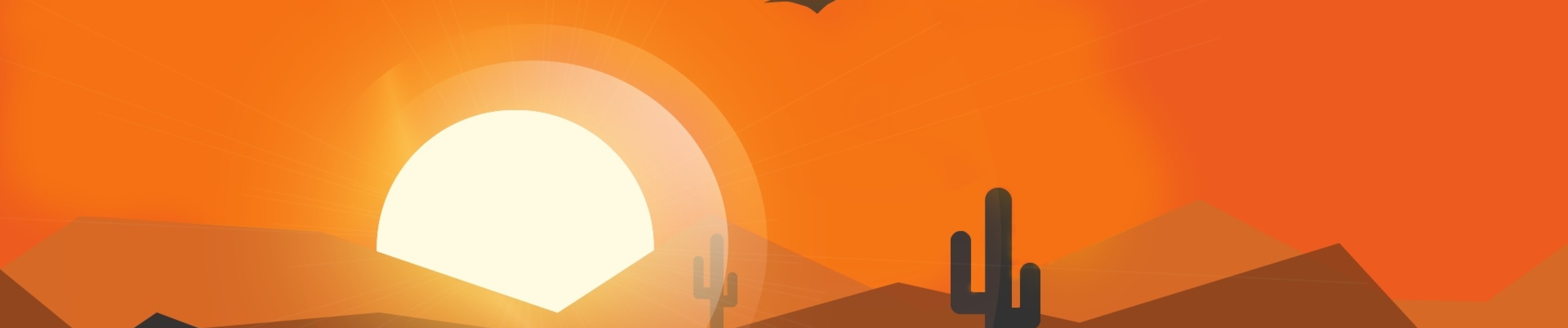 6880x1440 Resolution Minimalist Orange Sunset 6880x1440 Resolution Wallpaper - Wallpapers Den