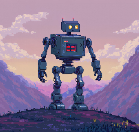 580x550 Resolution Robot Pixel Art 580x550 Resolution Wallpaper - Wallpapers Den