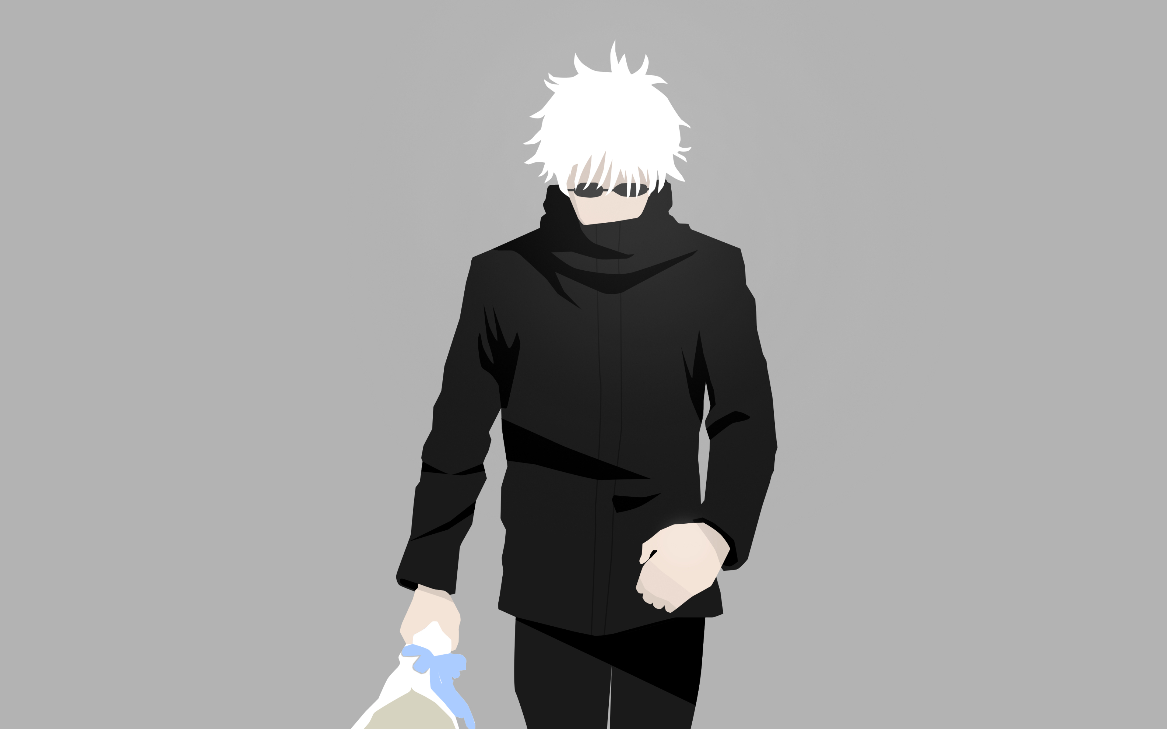 3840x2400 Resolution Satoru Gojo Minimal Jujutsu Kaisen UHD 4K 3840x2400 Resolution Wallpaper ...
